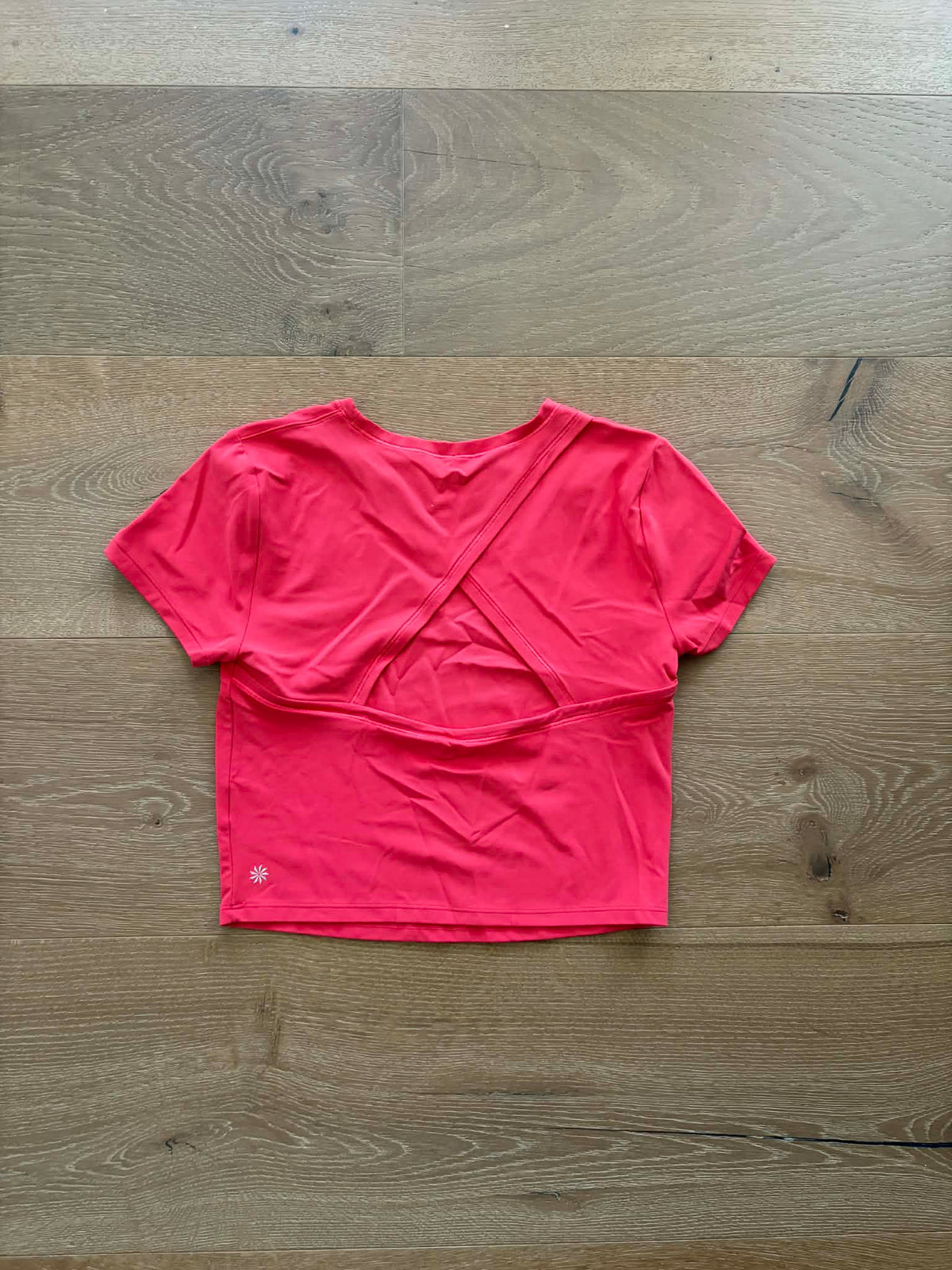 Seller #193 Athleta Washed-Never-Worn Women's Size Medium Transcend Open Back Tee In Punch
