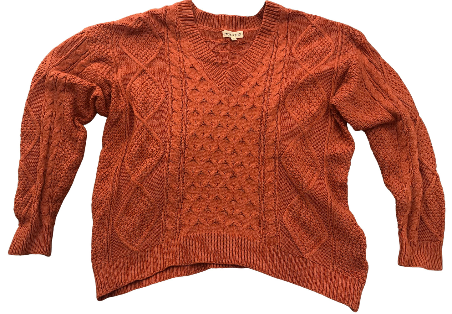 #77 EUC Women’s Cable Knit Sweater, Size Medium