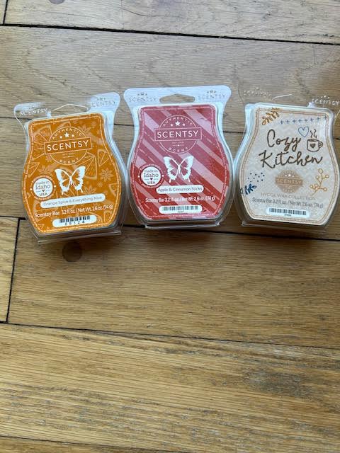 Seller 128 - Scentsy Wax Bars 3 Pack (Bakery/Spice Scents)