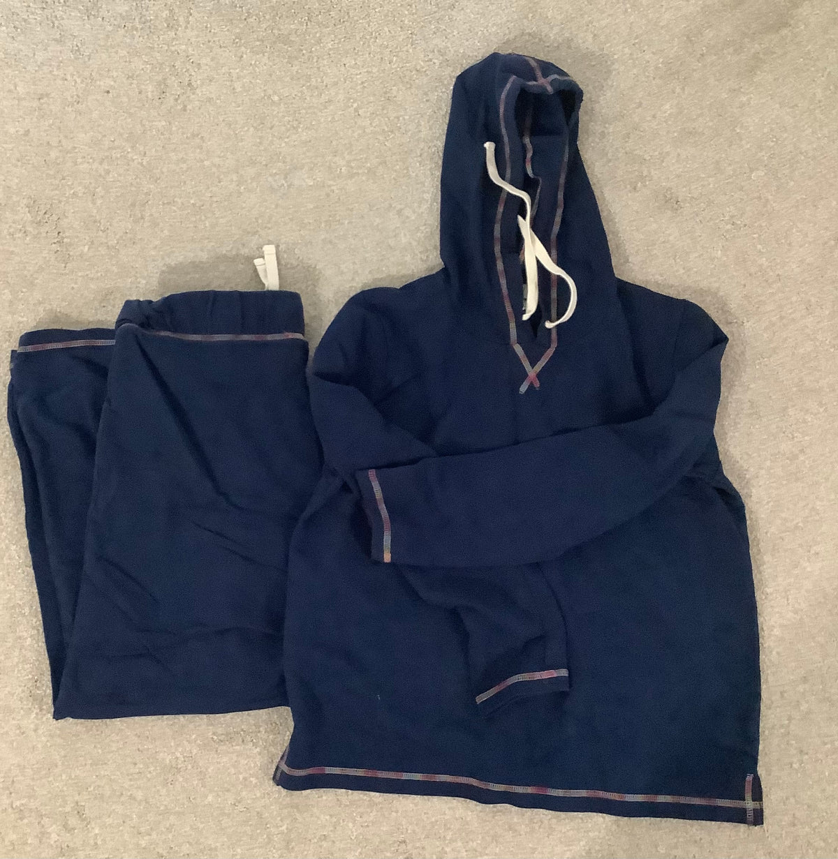 #130 JCrew Lounge Set Navy Sz M