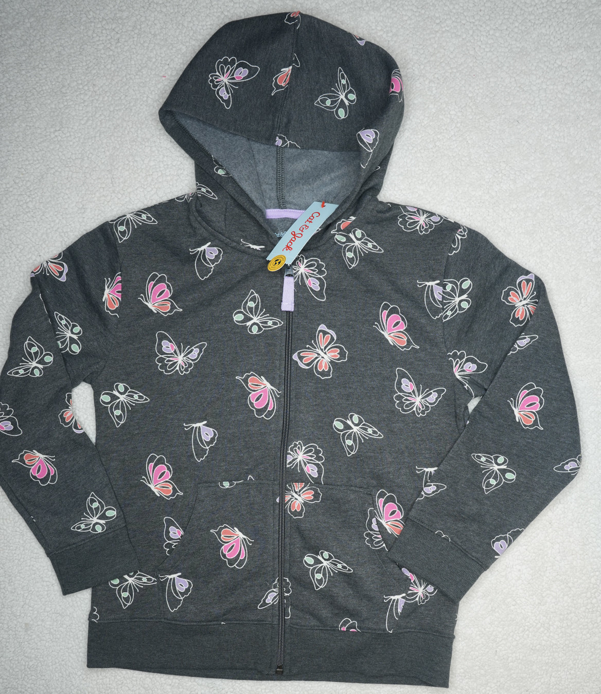 #31 Cat & Jack Zip Up Hoodie, Size 10