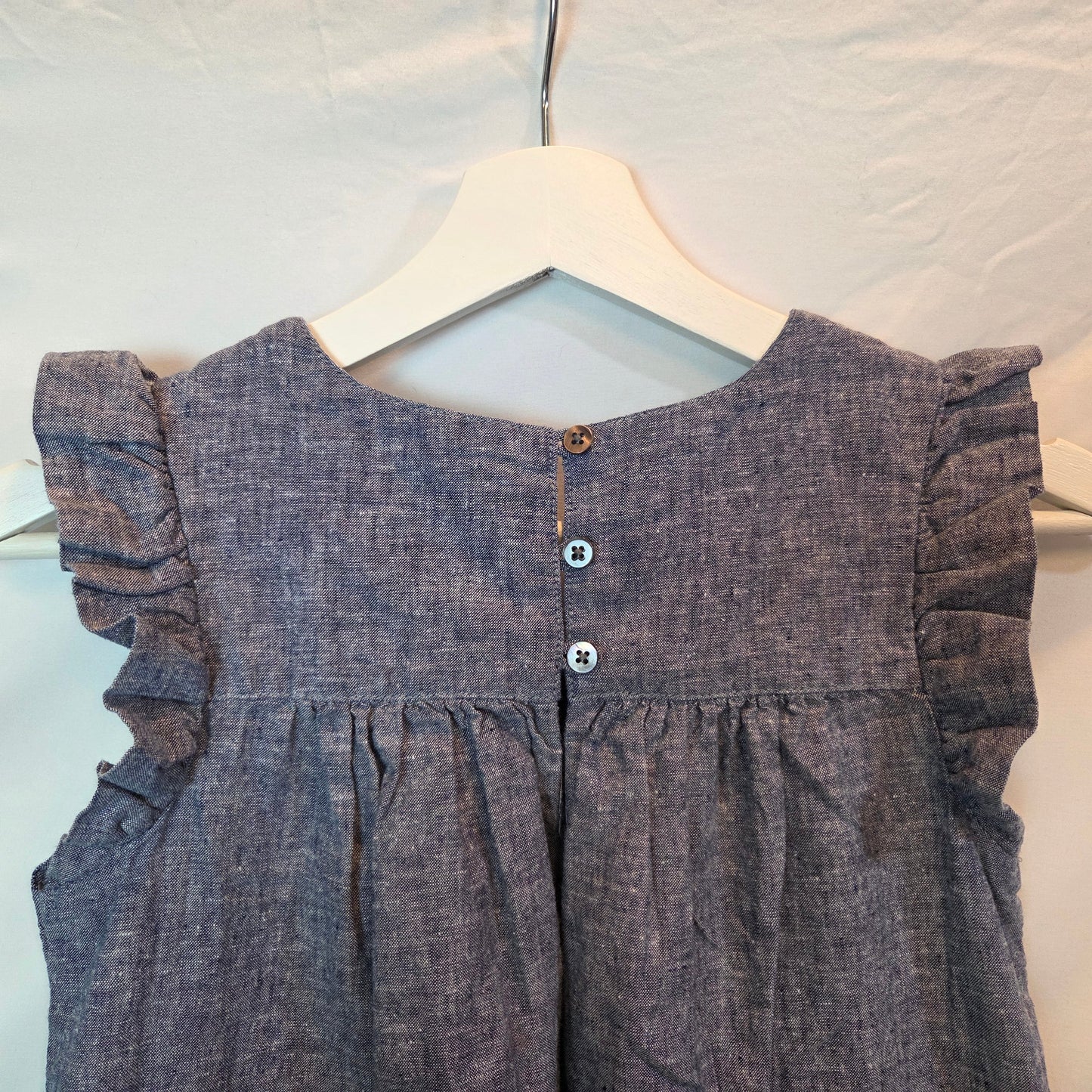 #112 - Tea Chambray Dress, Size 10, EUC