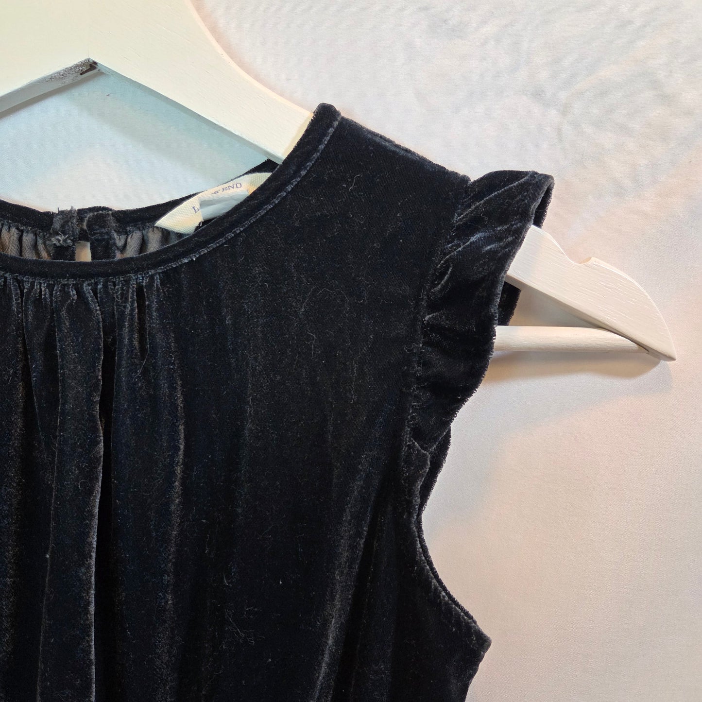 #112 - Lands Ends Kids Dark Gray Jumpsuit, size 14, EUC