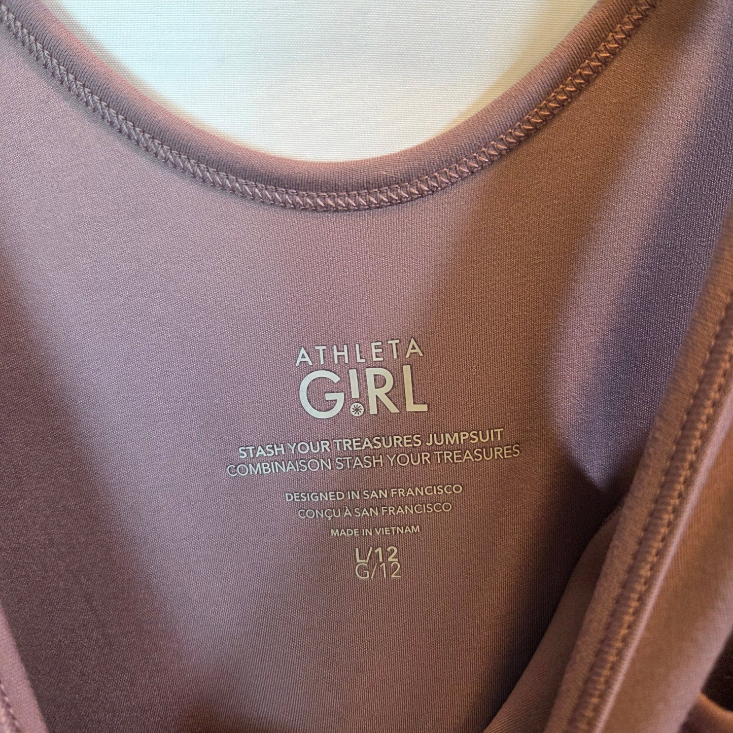 #112 - Athleta Girl Stash Your Treasures Jumpsuit, Size L/12, EUC