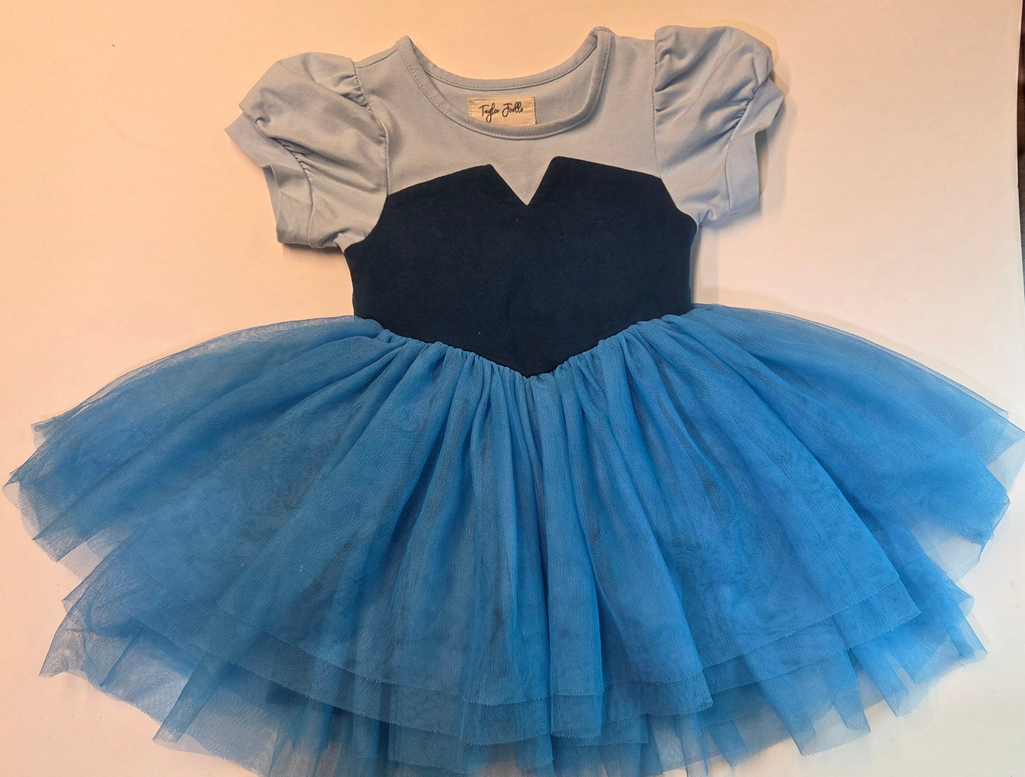 #112 - Taylor Joelle Blue Tutu Dress, Size 2t, EUC