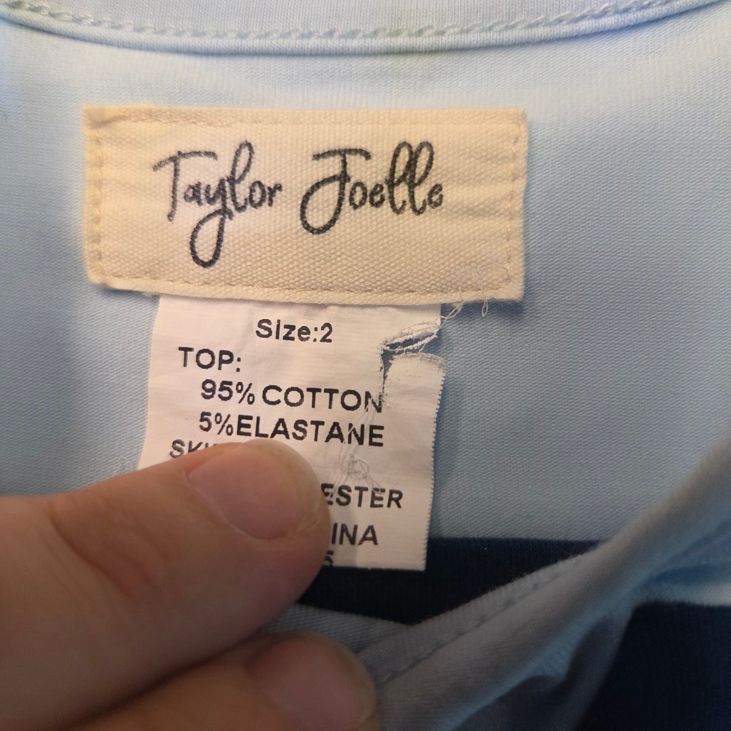 #112 - Taylor Joelle Blue Tutu Dress, Size 2t, EUC