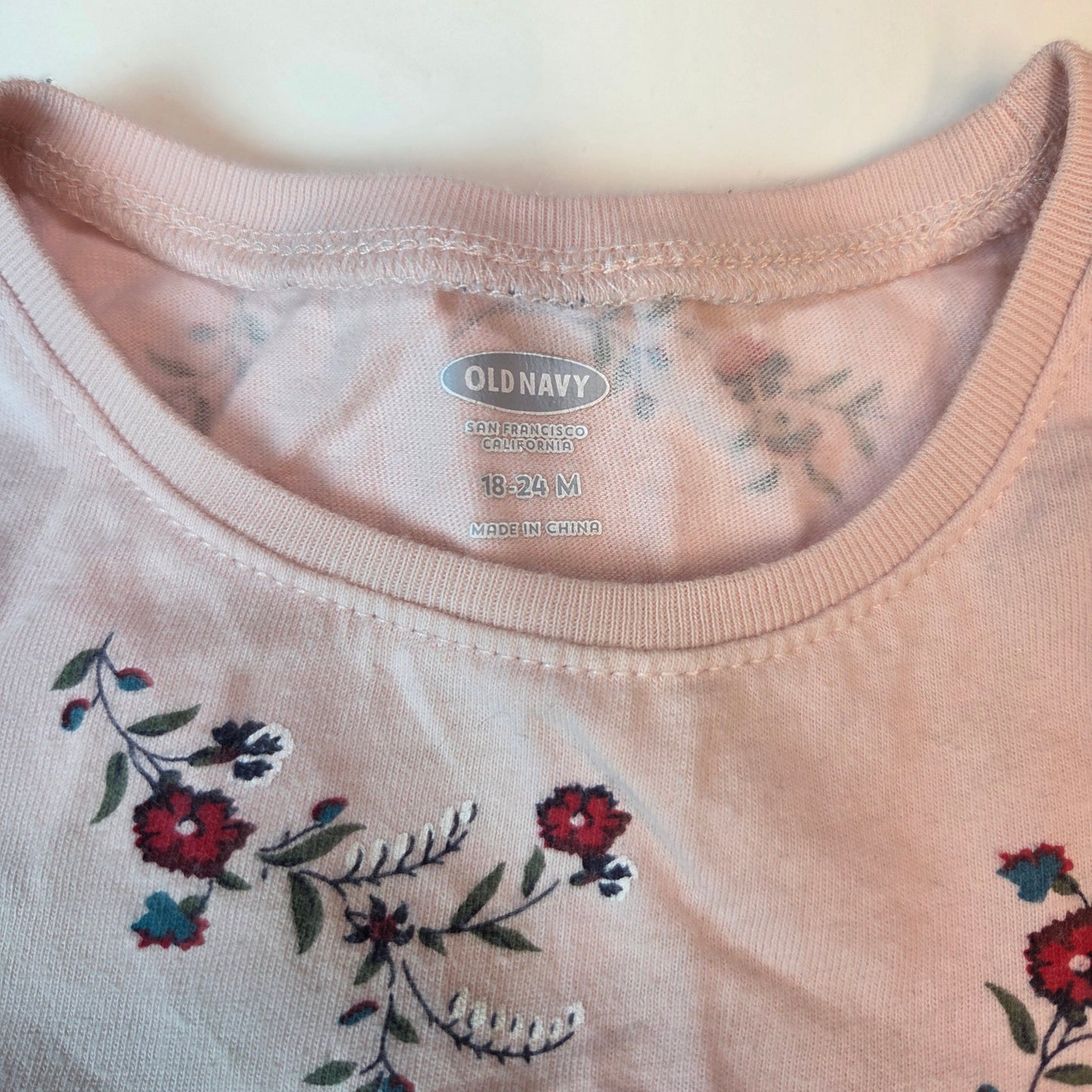 #112 - Old Navy set of Dress and 2 Leggings, Size 24m, EUC