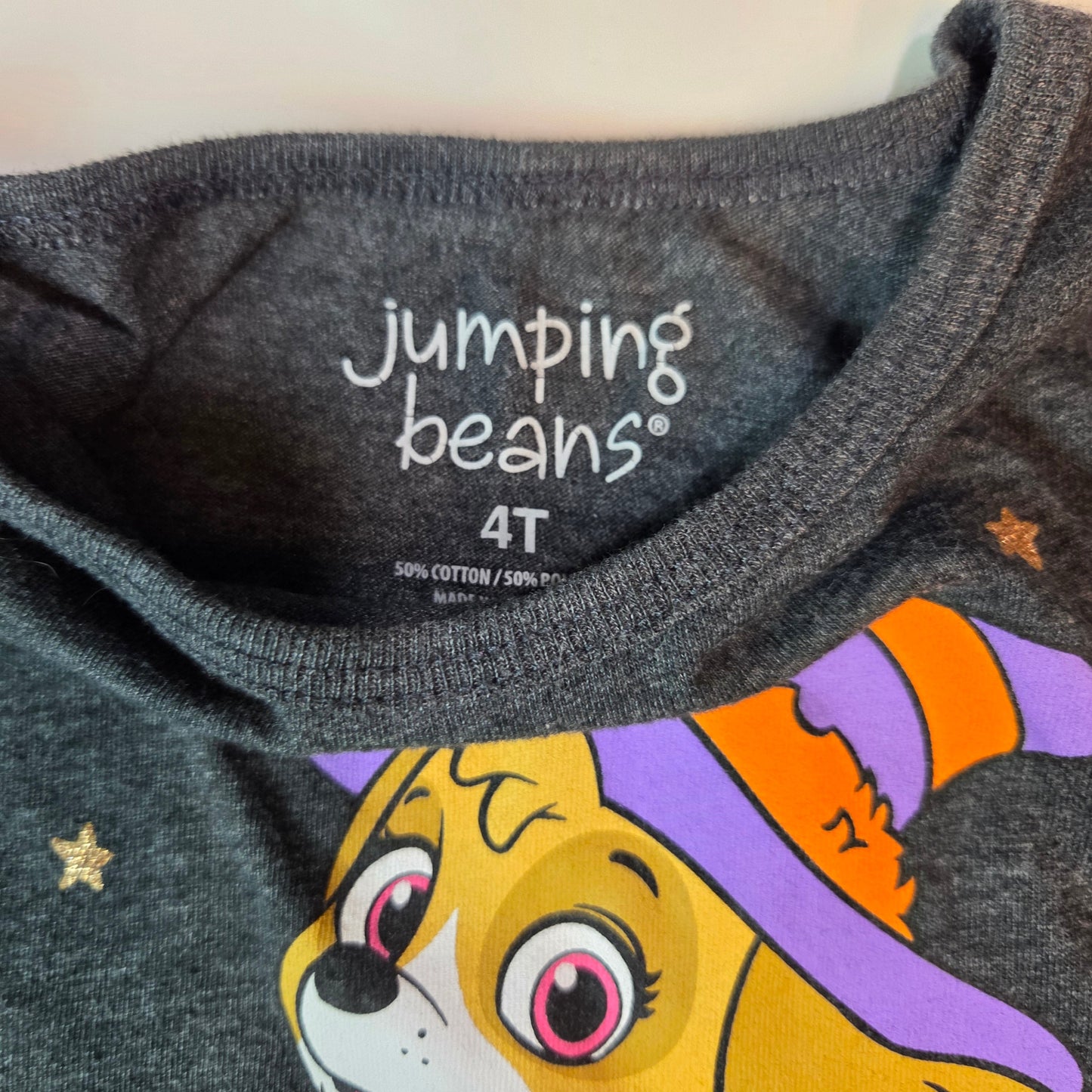 #112 - Jumping Beans Paw Patrol Skye Halloween Shirt, Size 4T, EUC