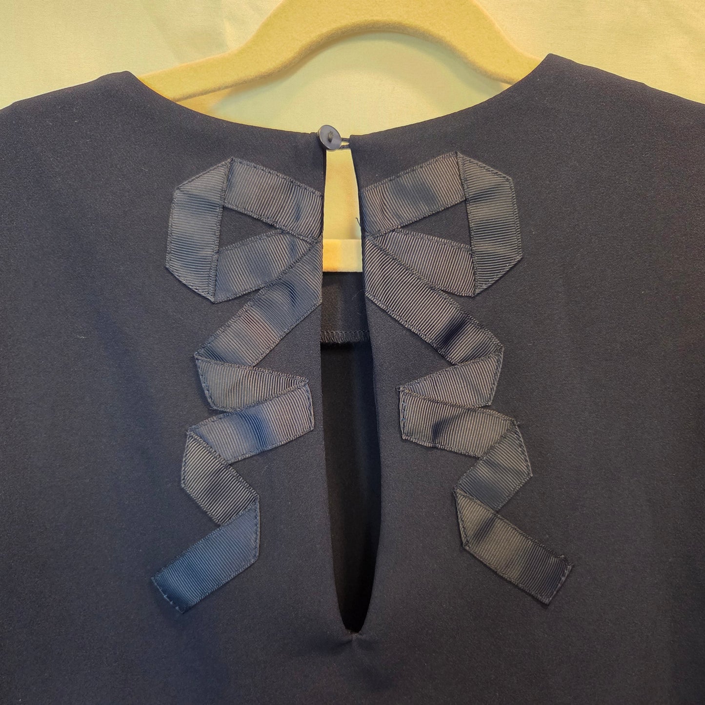 #112 - Mayoral Navy Blue Dress, Bow detail, Size 8 (128), EUC