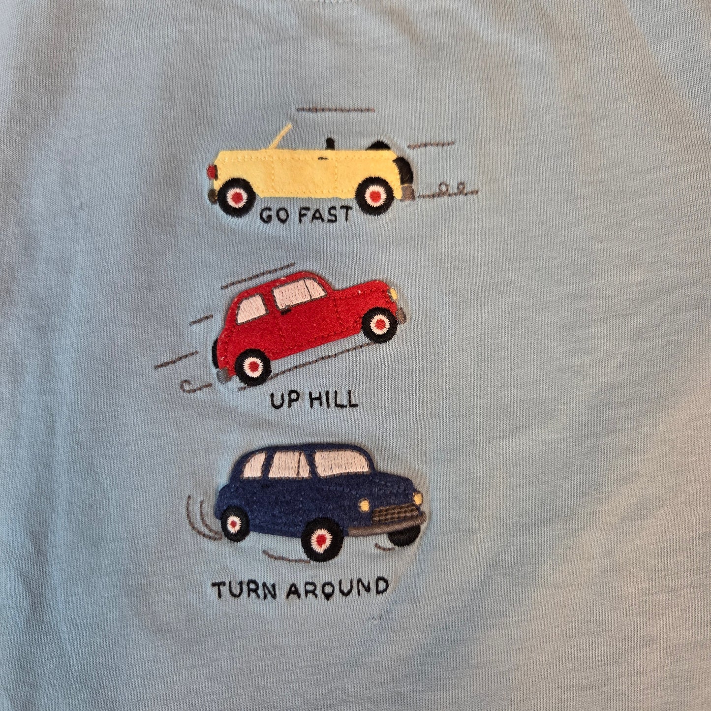 #112 - Janie and Jack Blue T-shirt, Boys Size 4t, EUC