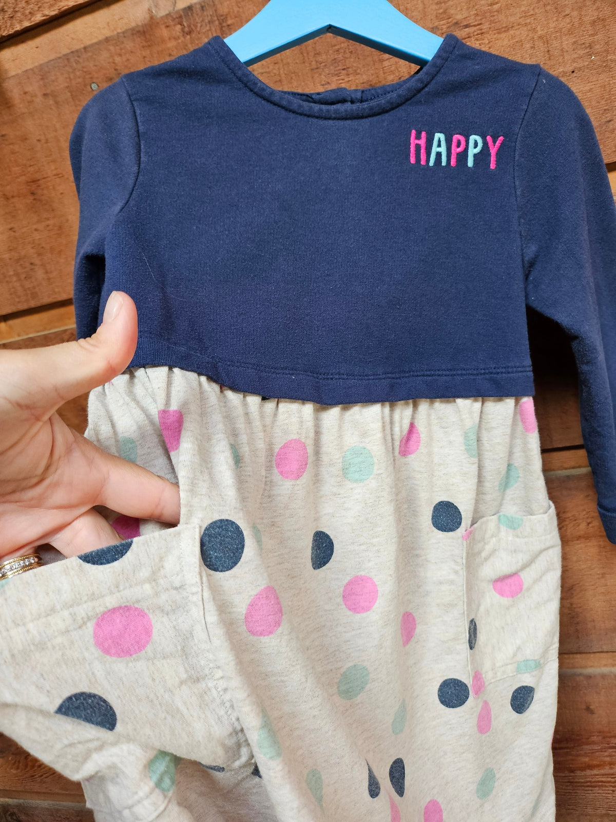 #109- Size 5 girls; GUC. Happy dress