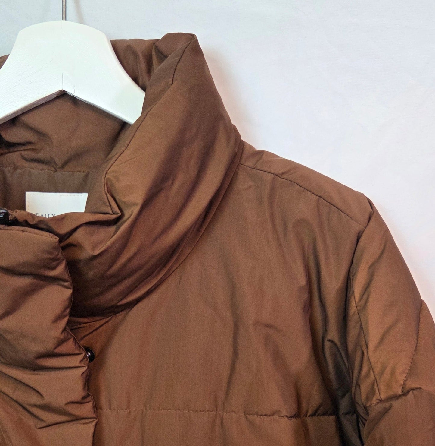 #112 - Daily Ritual Brown Puffy Coat, Women's Size XXL, EUC