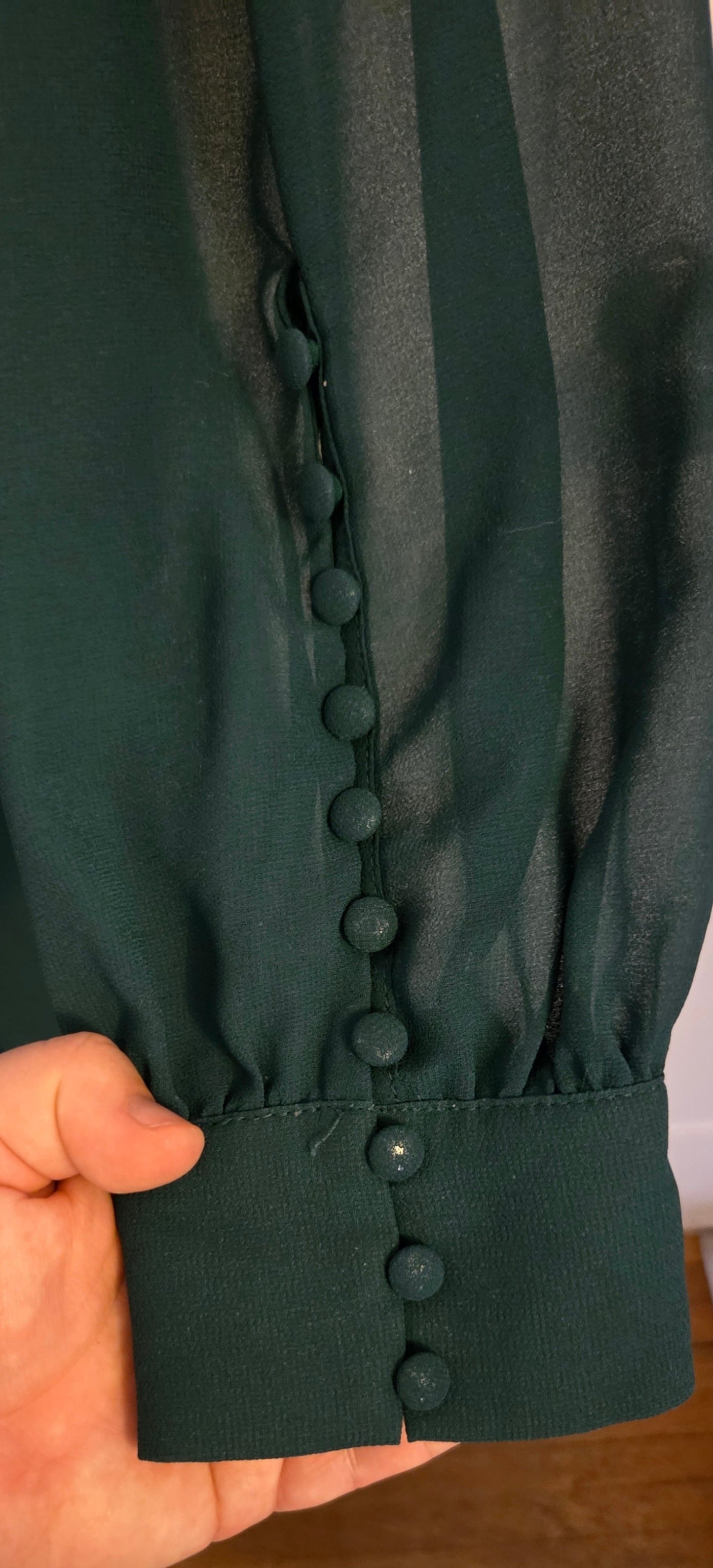 #112 - Lulus Floor Length Dark Green Dress, Women's Siz XL, EUC