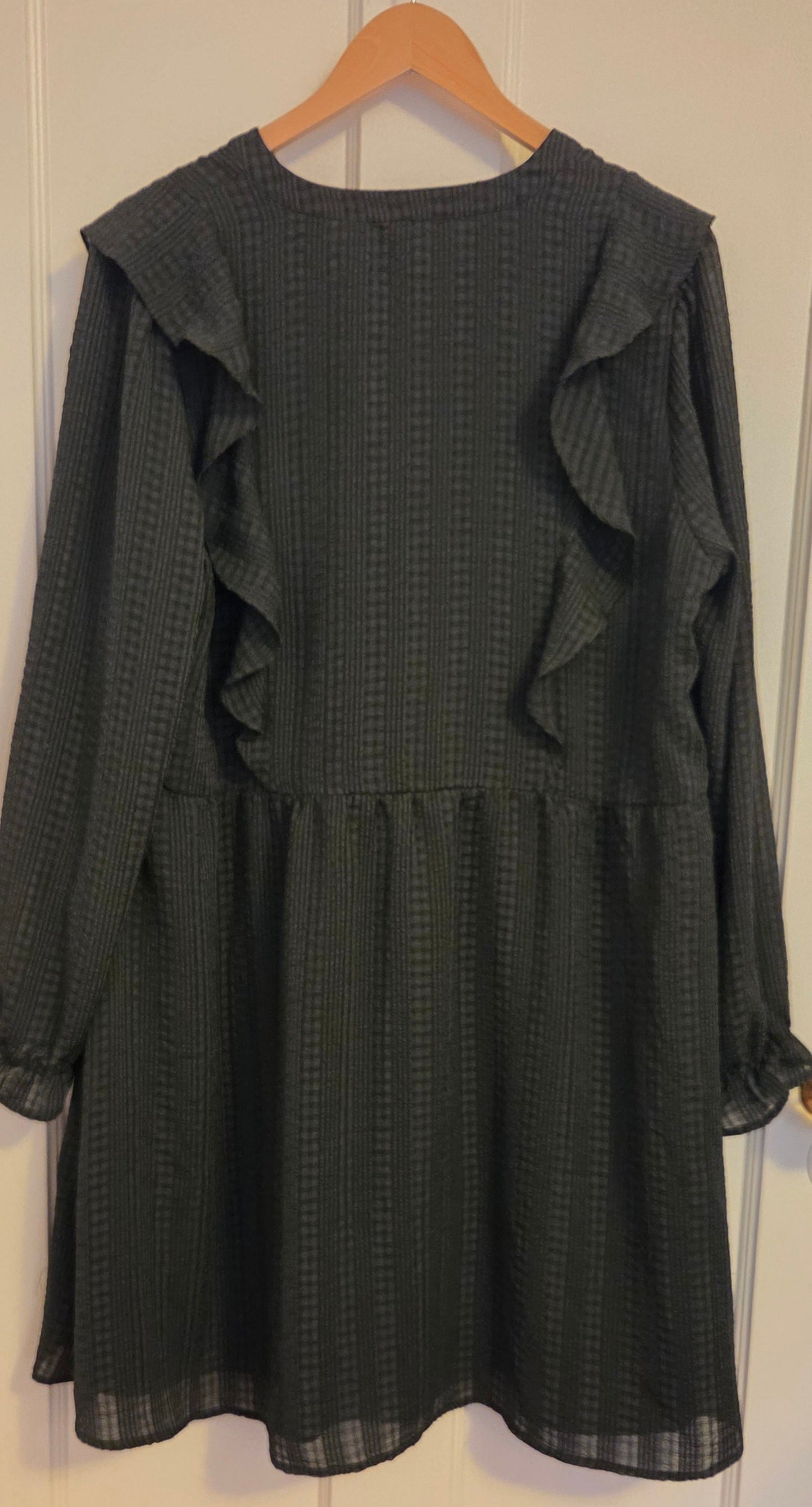 #112 - LOFT Gray Long Sleeve Dress, Women's Size XL, EUC