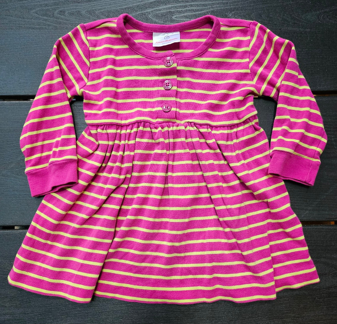 #109. Girls 18-24 months. GUC. Two Hanna Andersson dresses.