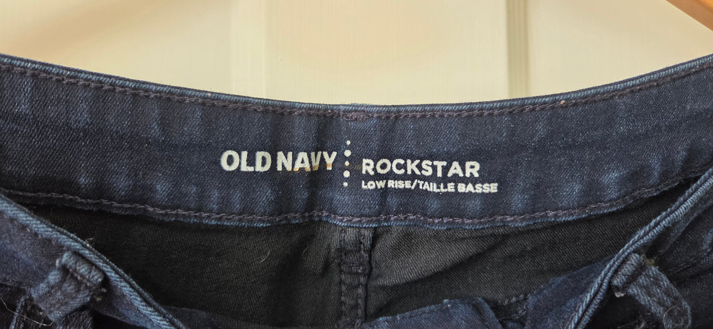 #112 - Old Navy Rockstar Low rise Jeans, Women's Size 12R, VGUC