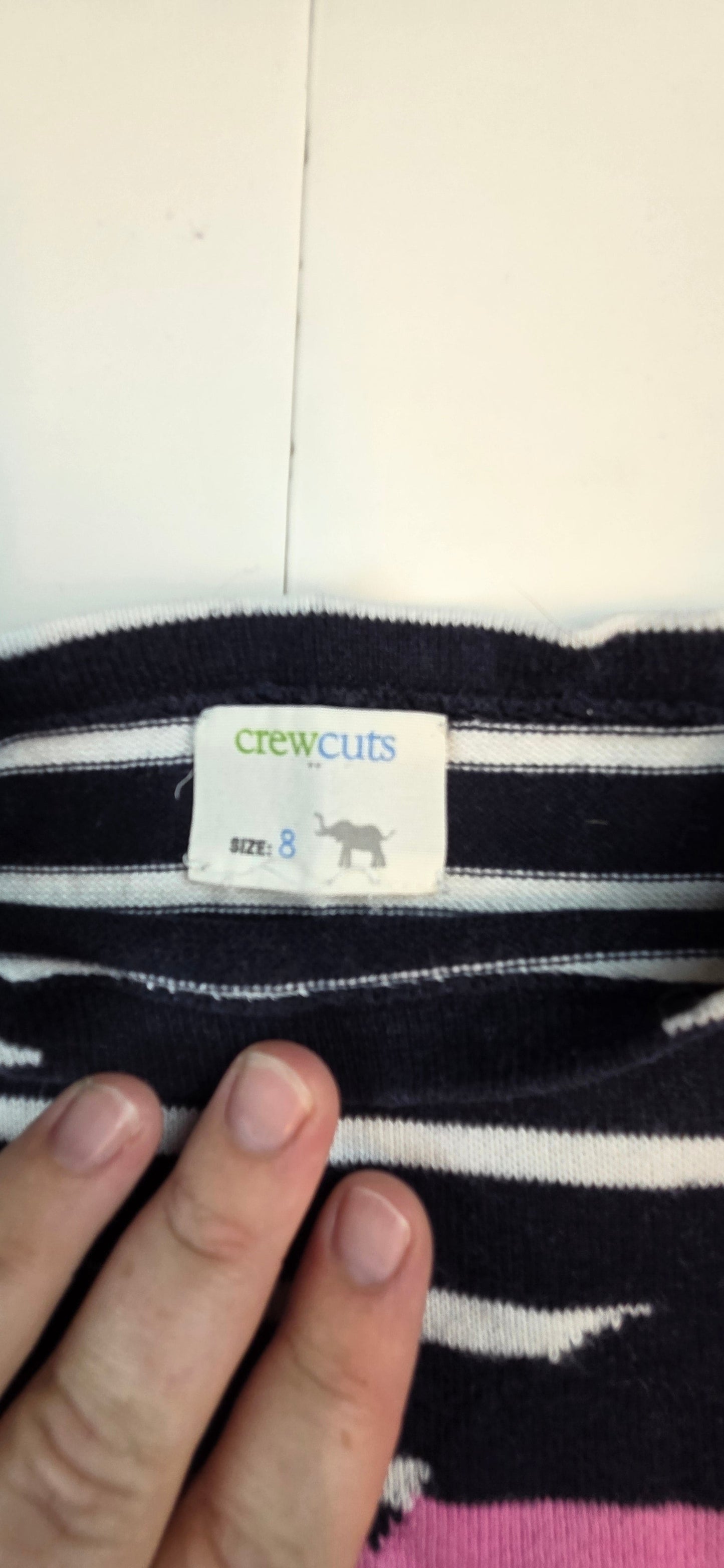 #112 - Crewcuts Striped Sweater, Girls Size 8, VGUC