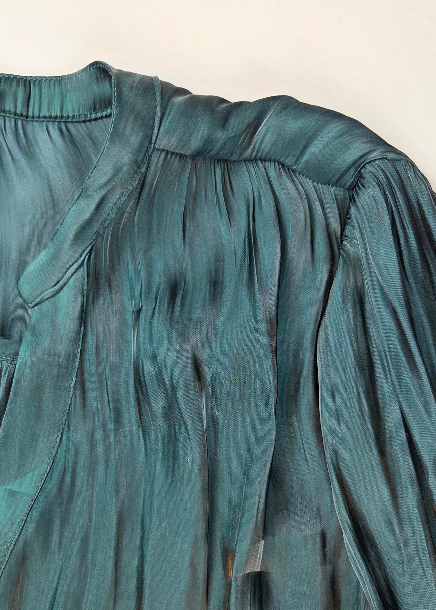 #112 - Melloday Green Blouse, Womens Size XL, EUC