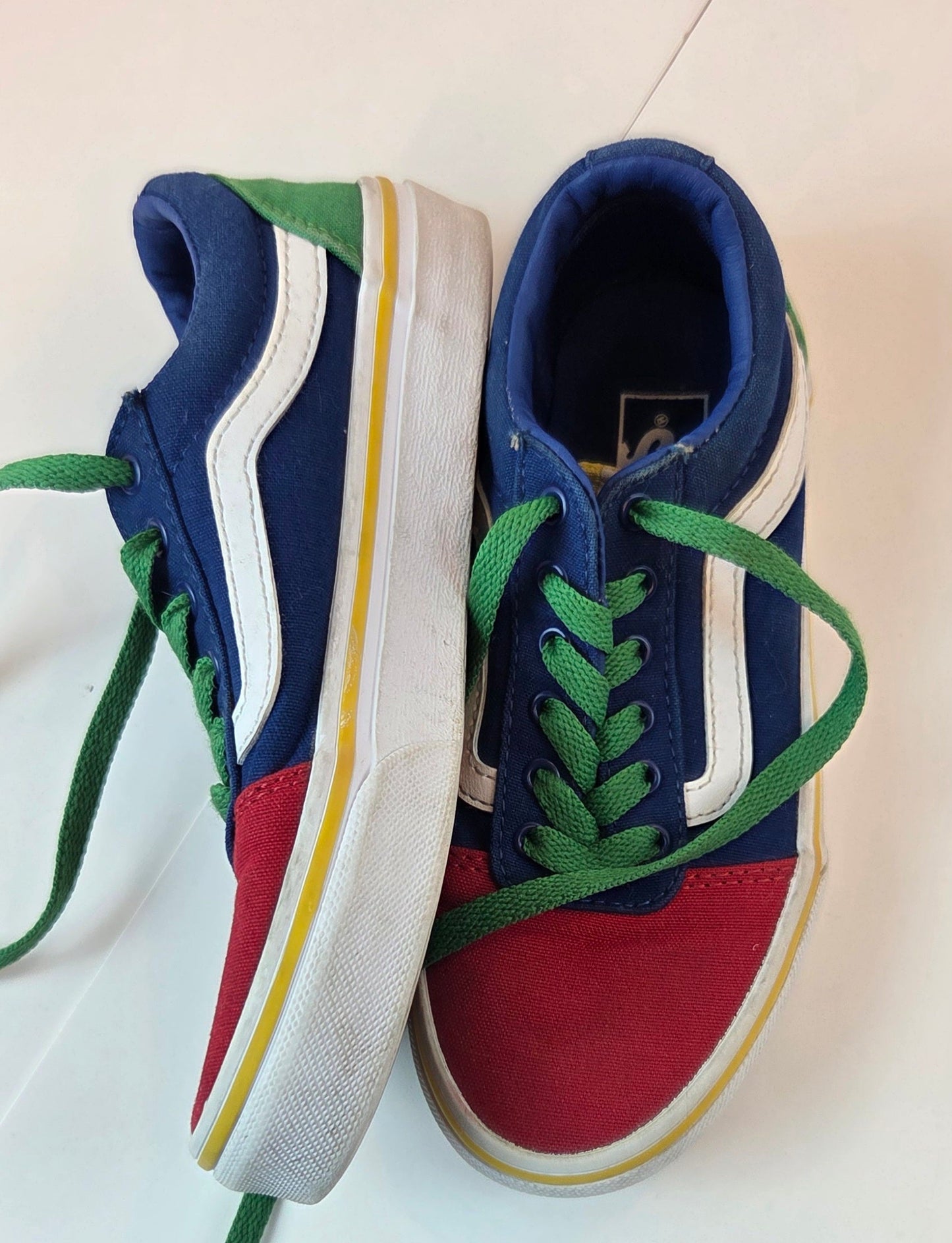 #112 - Vans low top sneakers, Size Youth 1, VCUG