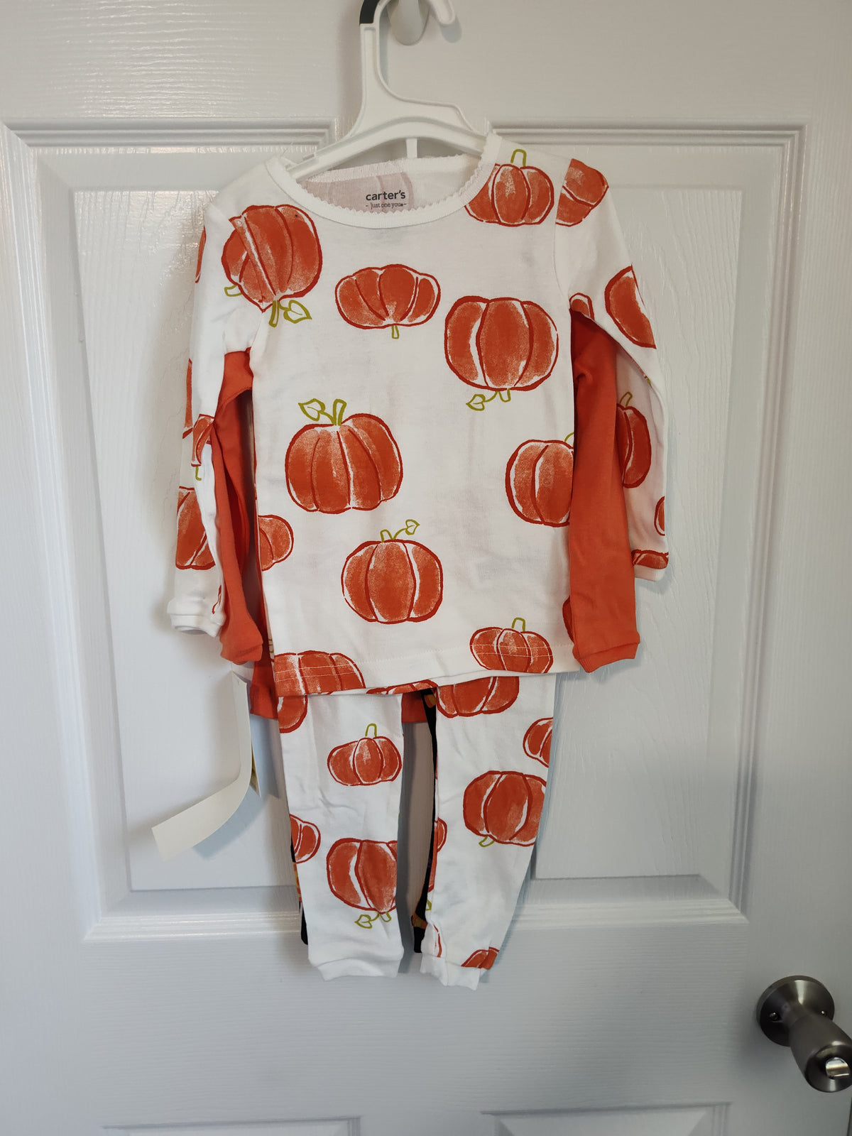 Seller 189: NWT Carter's just one you 18 mo pj's ghost/pumpkin unisex