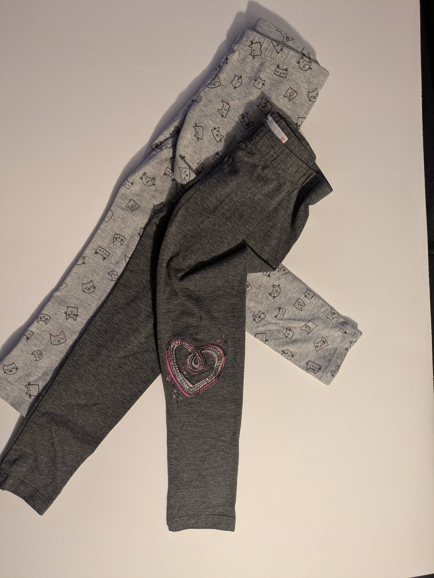 #94 Bundle Girls 3T Patterned Leggings - 2 Pairs *REDUCED*