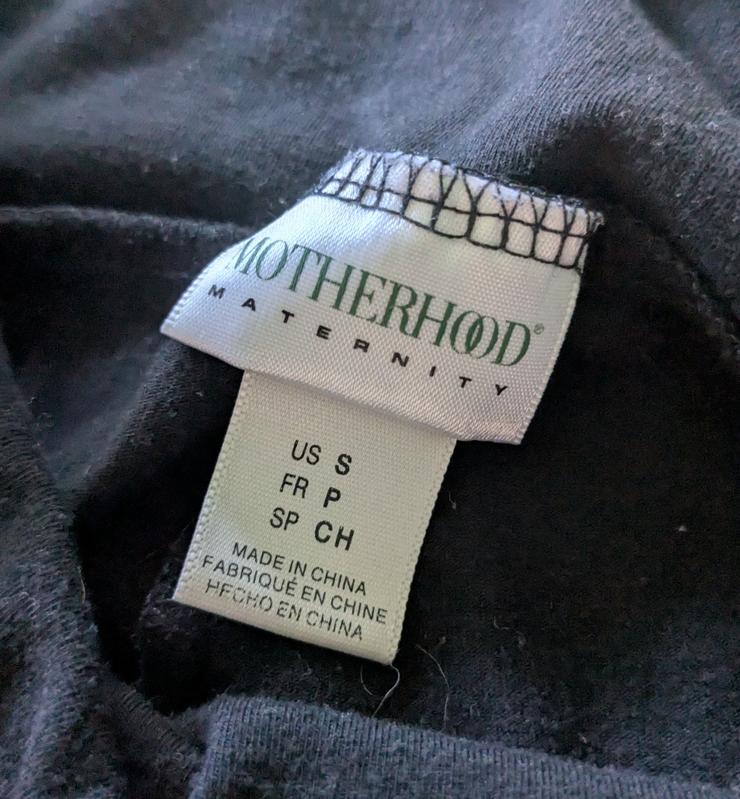 #61 Sz Small Motherhood Maternity Black Lounge Pants