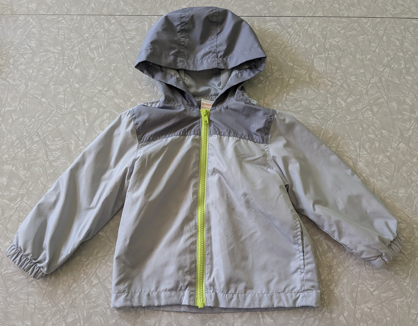 #61 Gymboree 18-24mo Lightweight Wind Breaker Jacket Gray