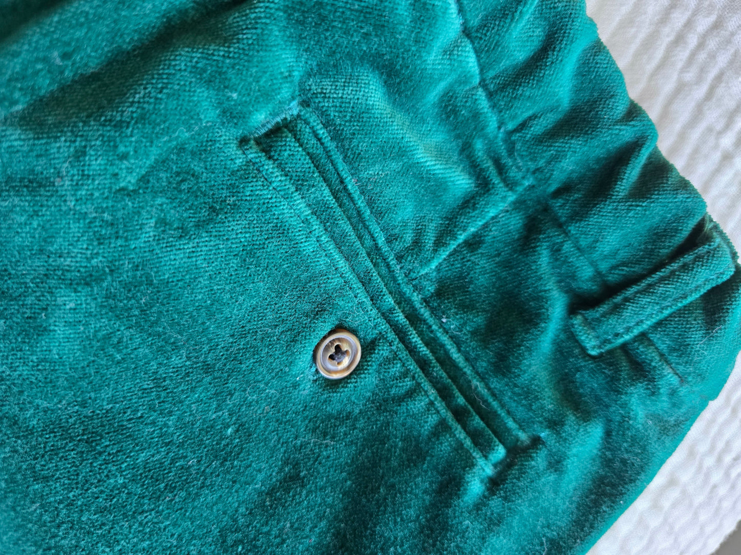 #131 REDUCED Boys Velvet Green Gymboree pants sz 4