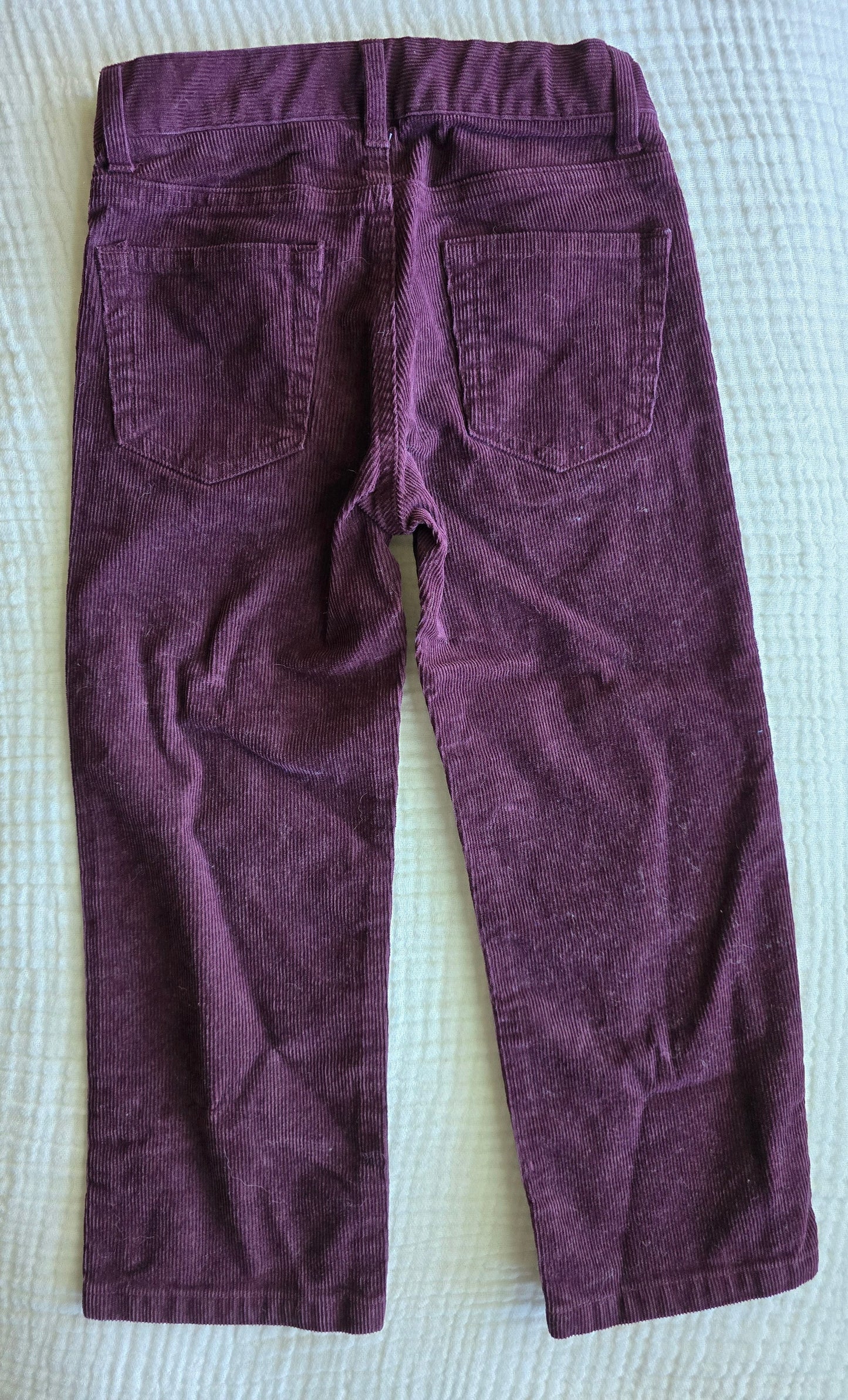 #131 REDUCED Janie & Jack Boys Maroon Corduroy Pants sz 4