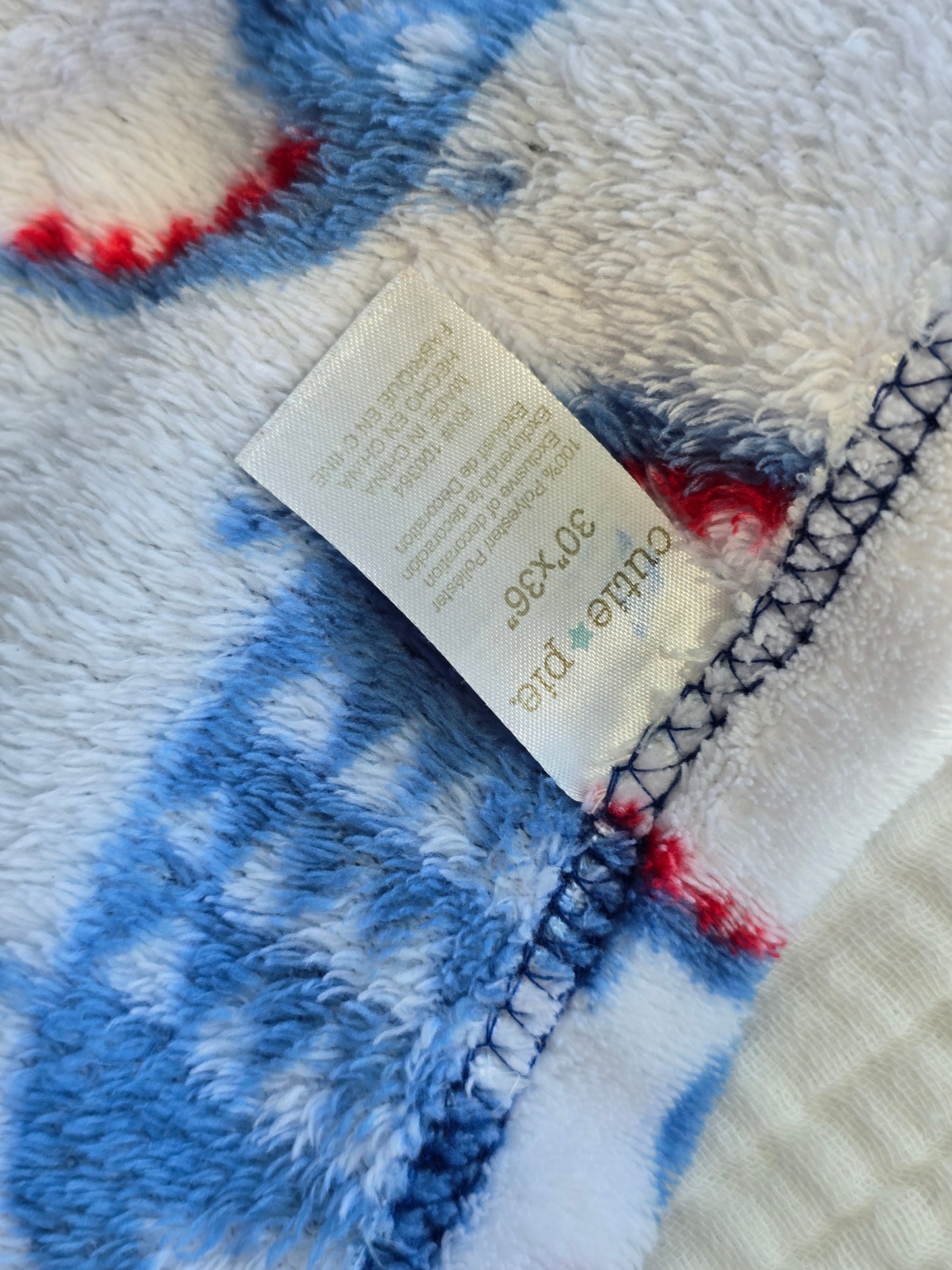#131 2 fleece boys baby blankets