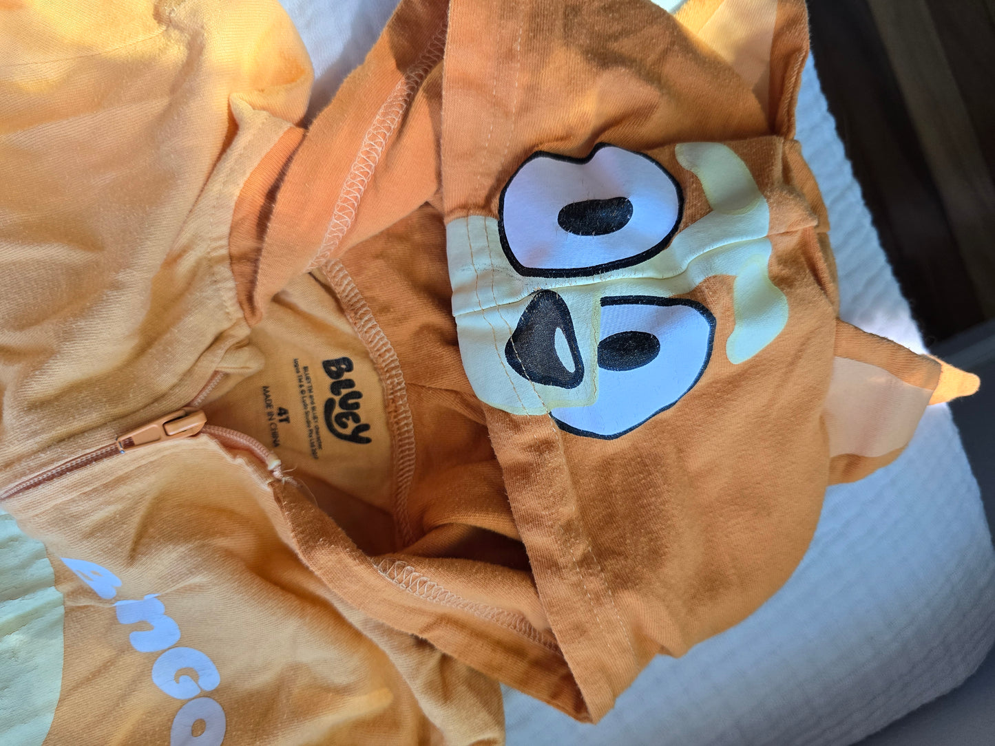 #131 Bingo from Bluey one-piece PJs gender neutral sz 4t