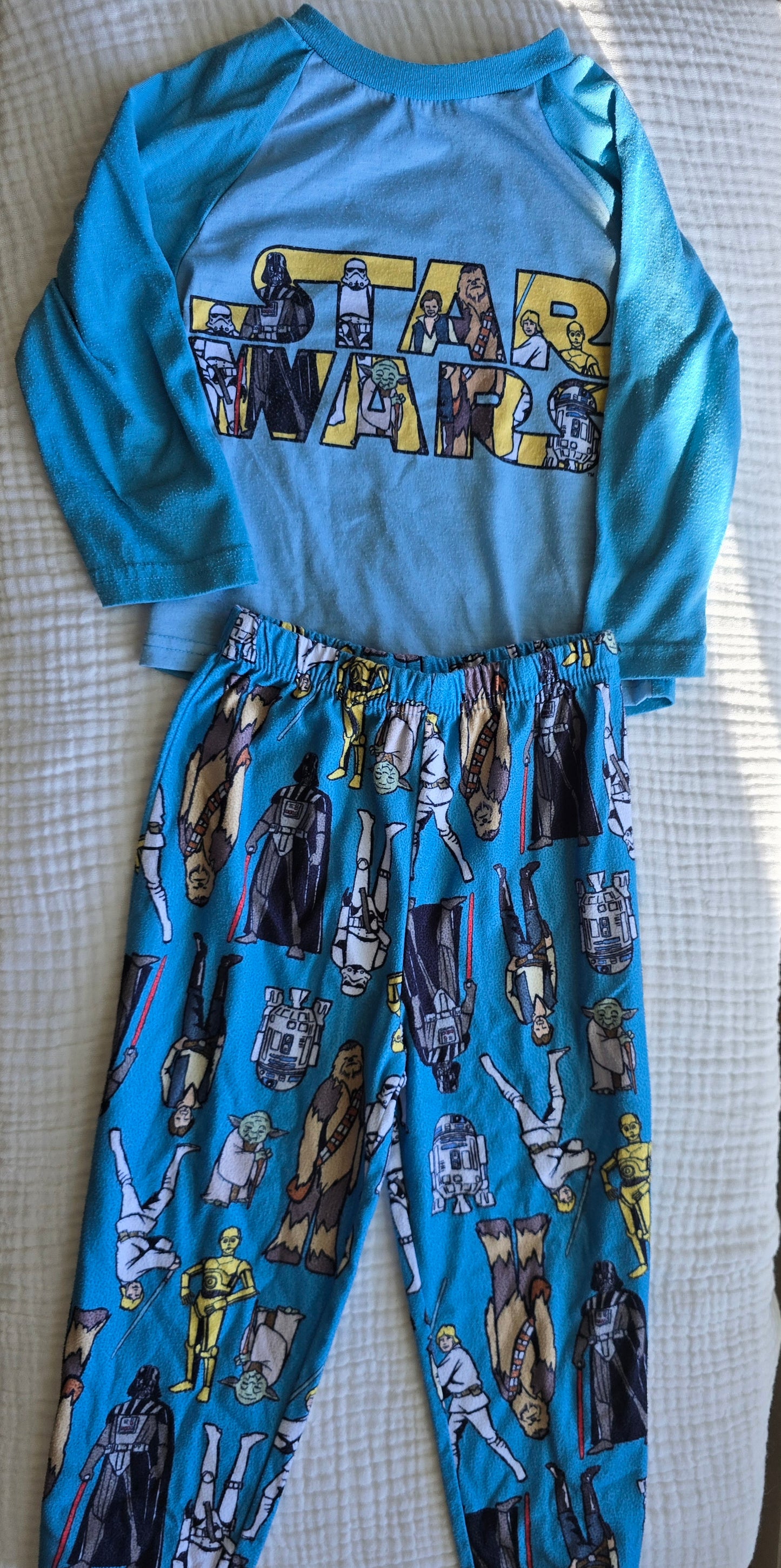 #131 Star Wars Boys PJs flannel bottoms sz 4