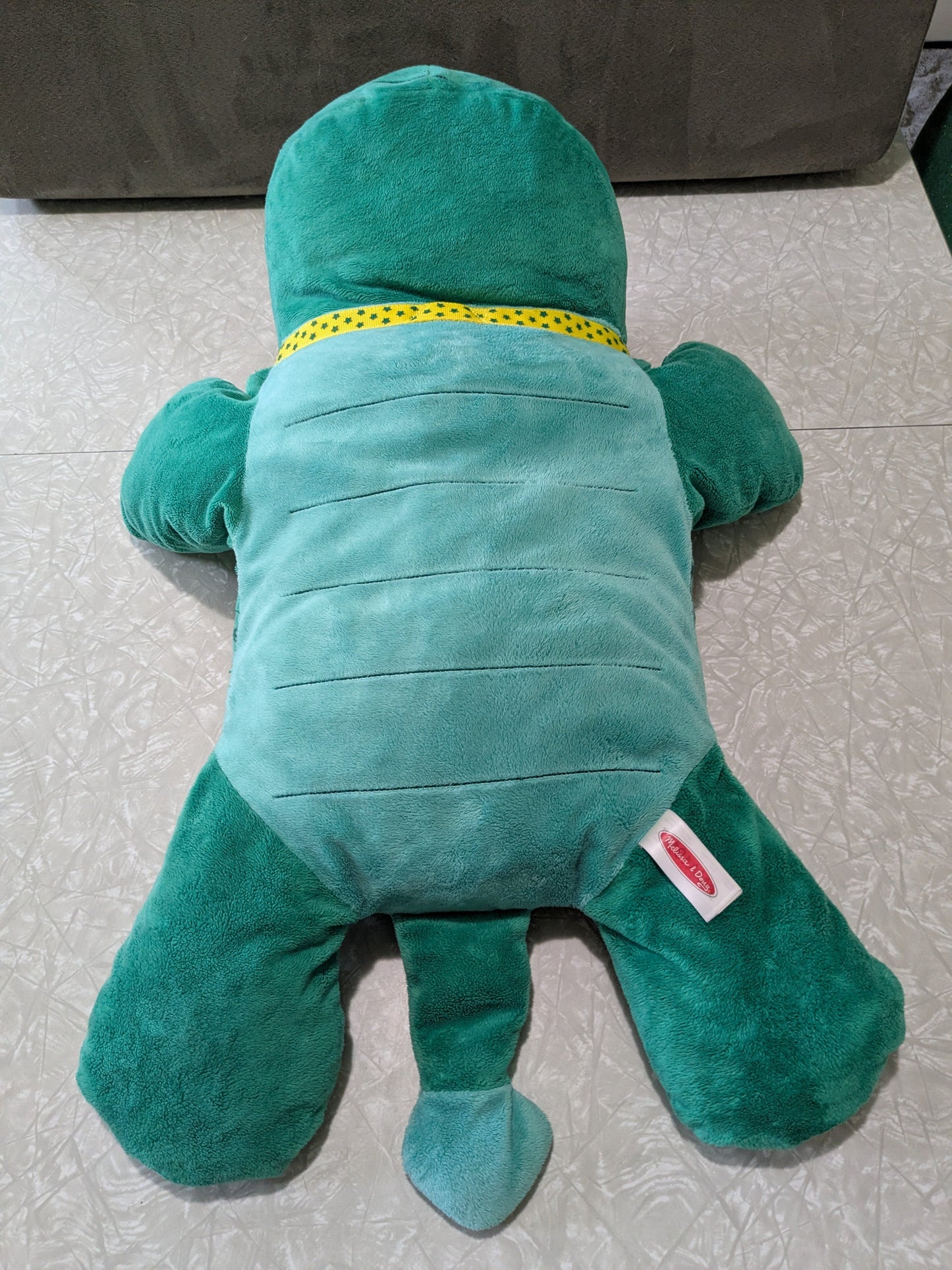#61 Melissa & Doug Large Plush Green Cuddle Dragon