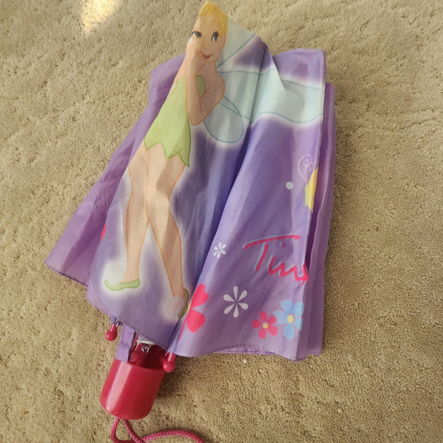 REDUCED #142 Disney Fairies Tinkerbell Kids Size Umbrella
