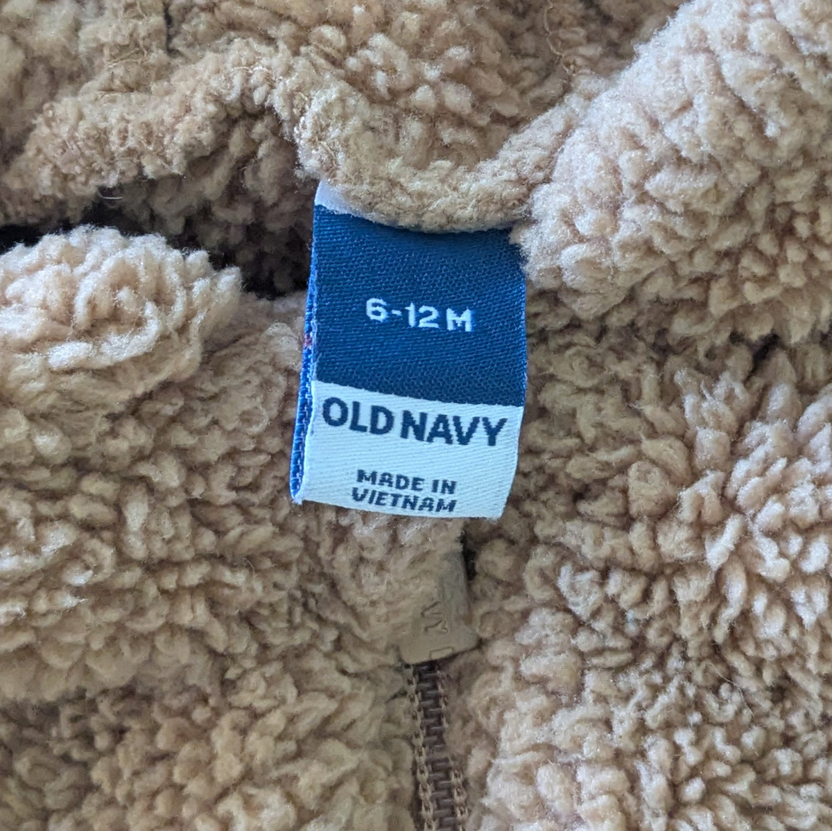 #61 Old Navy 6-12mo Sherpa Bear One Piece