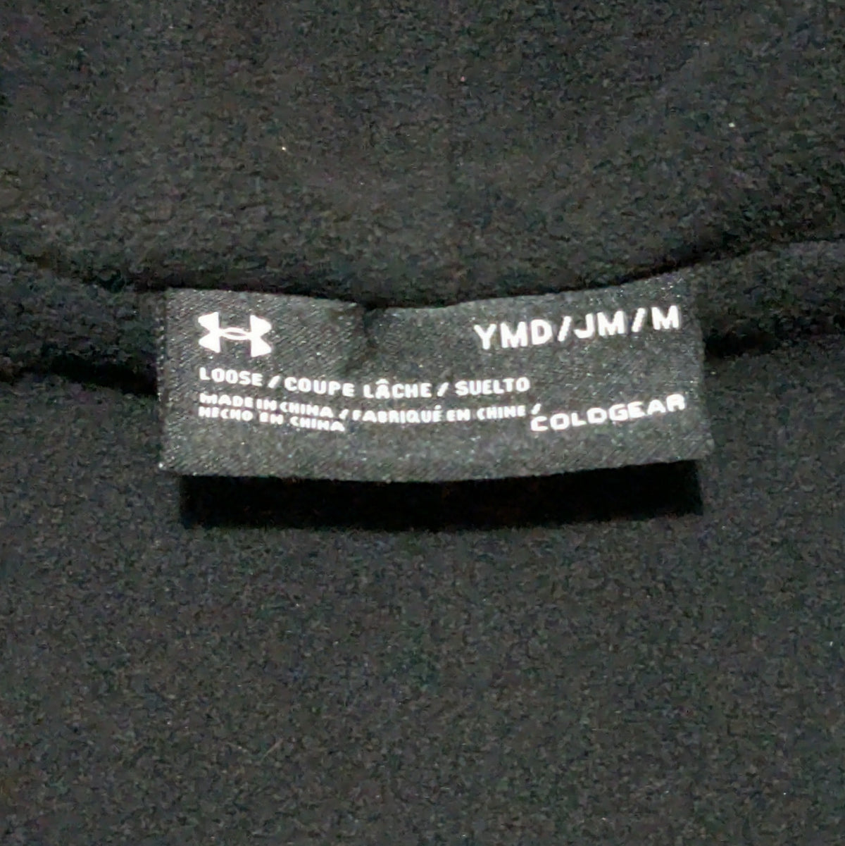 #61 Girls M Under Armour Black/Purple Mid Weight Coat