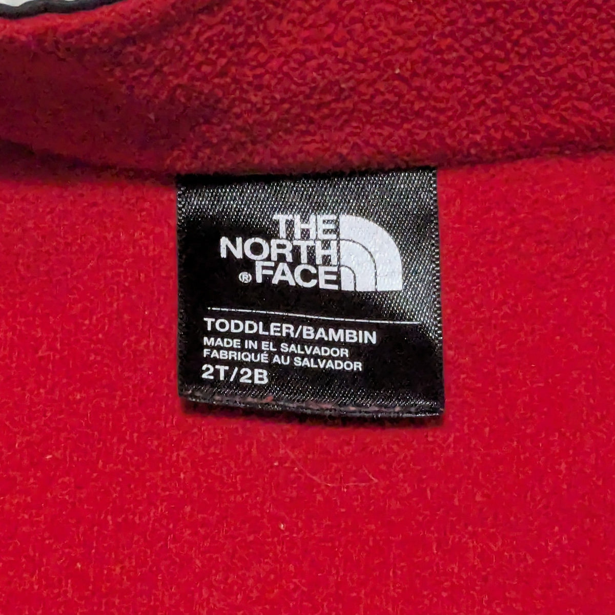 #61 North Face 2T Red/Black Fleece Jacket