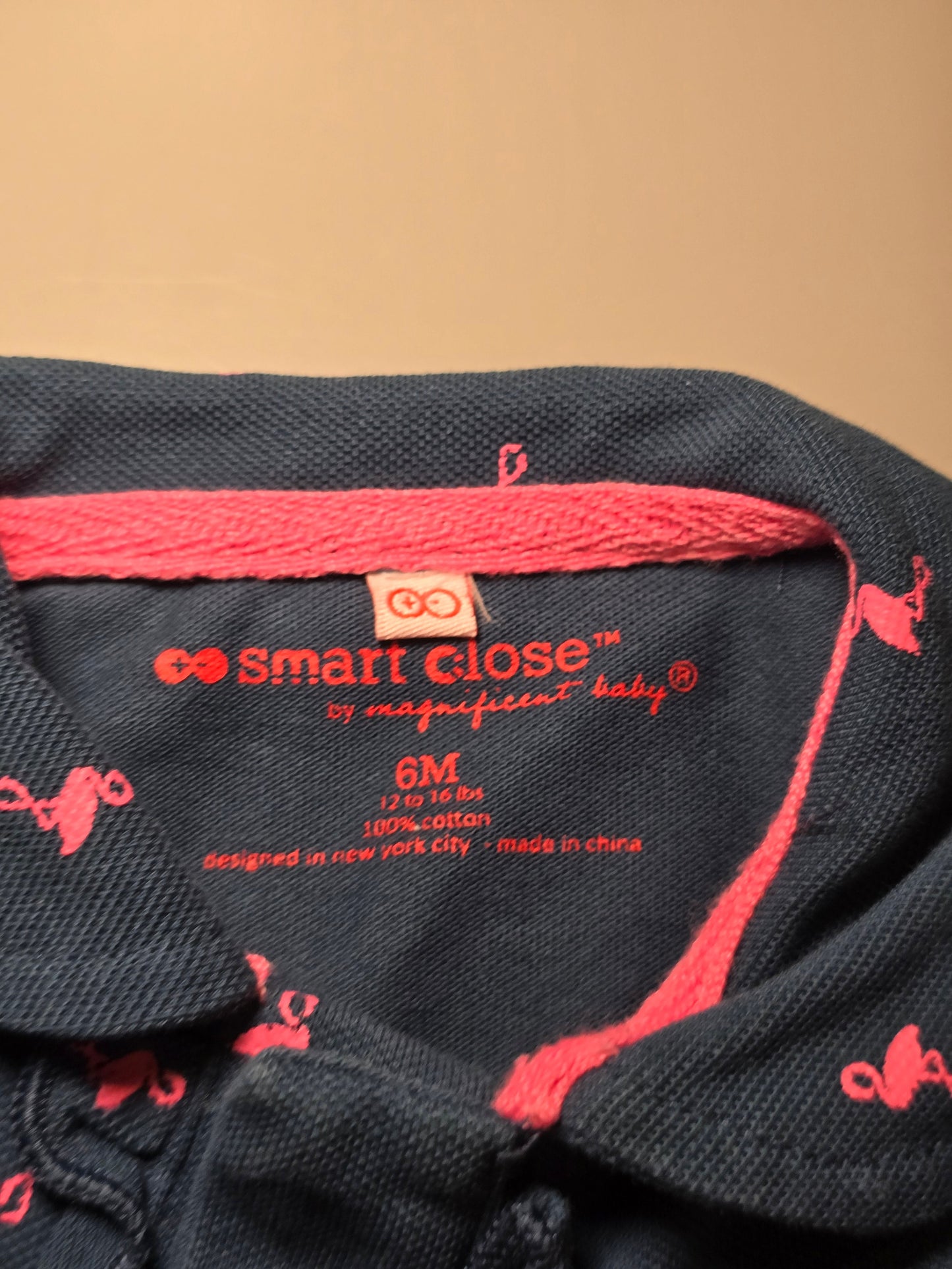 #131 Magnificent Baby Smart Close Romper girls size 6M