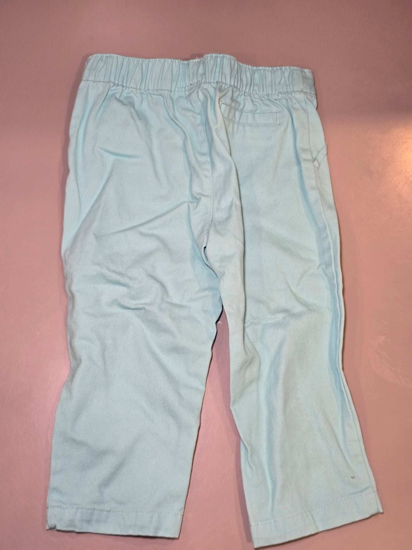 #131 Carter's light teal dress chino pants boys size 18M