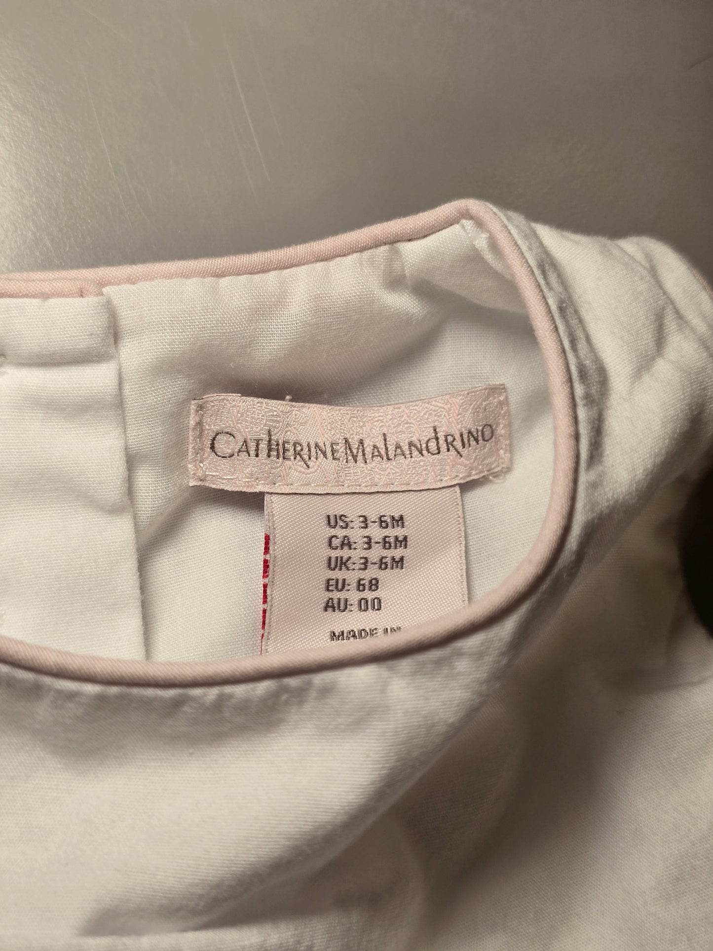 #131 Catherine Malandrino girls dress size 3-6M