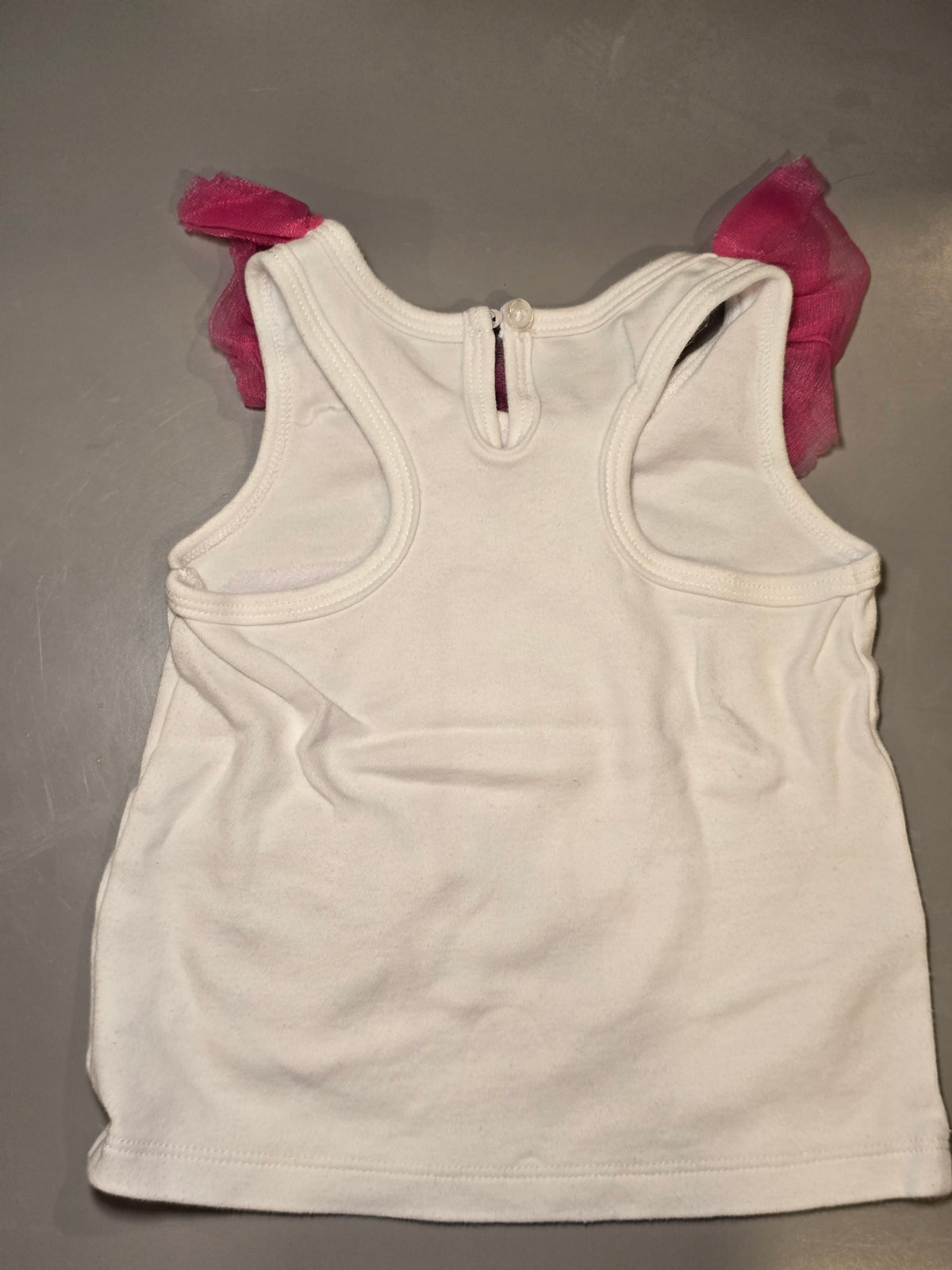 #131 Mud pie one year birthday tank girls sz 9-12M