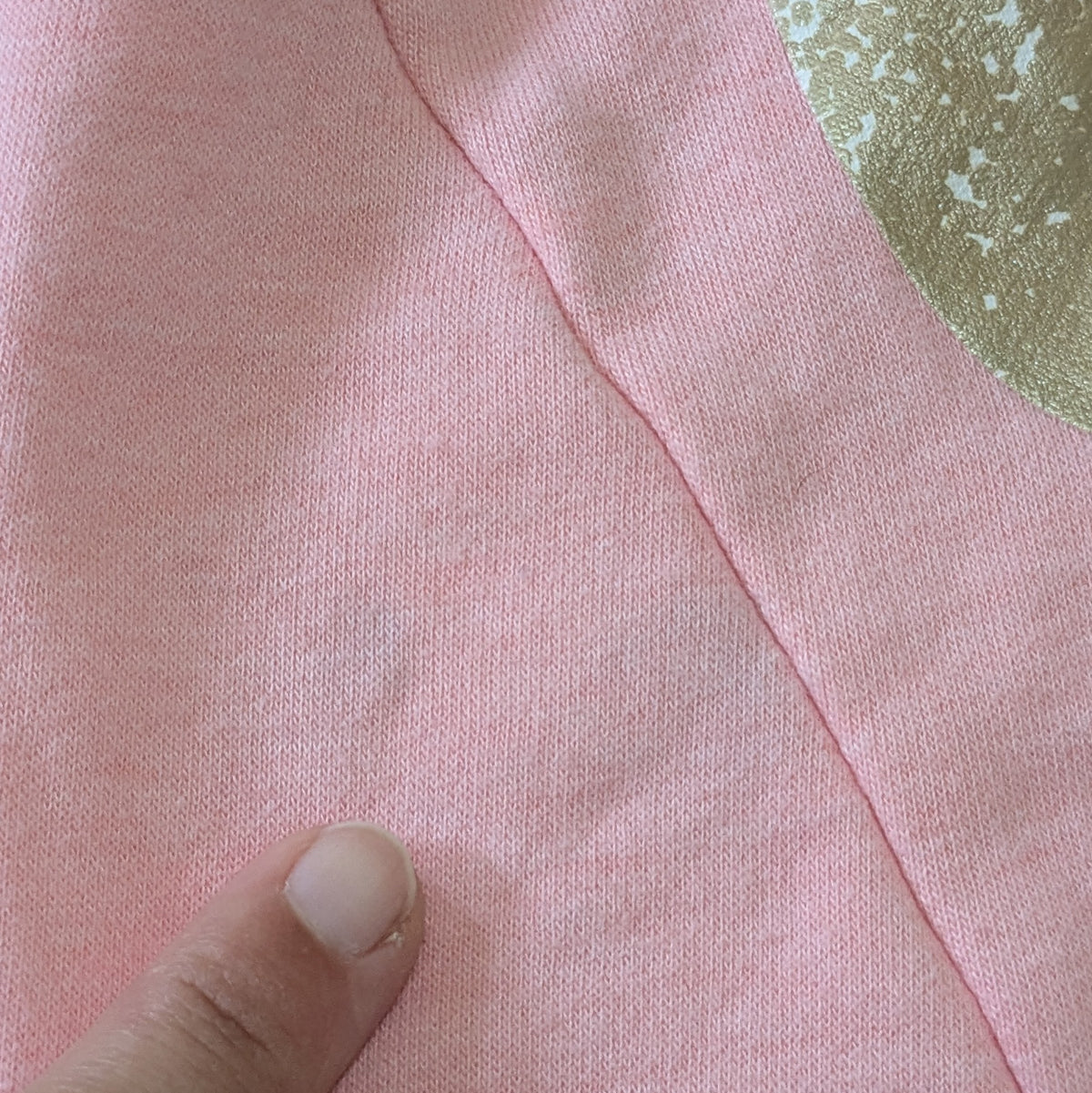 #61 Girls 6 Pink/Gold Nike Sweatshirt