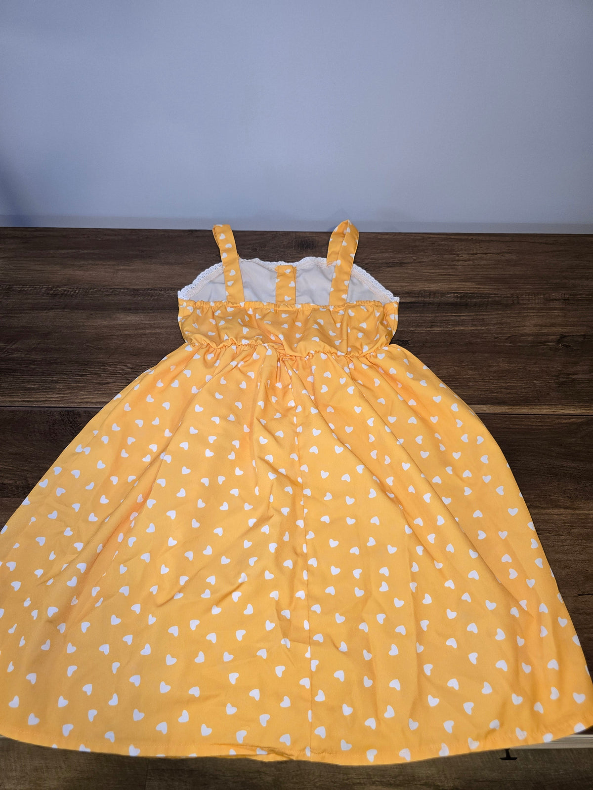#131 Yellow sweetheart dress sz 5 / 6
