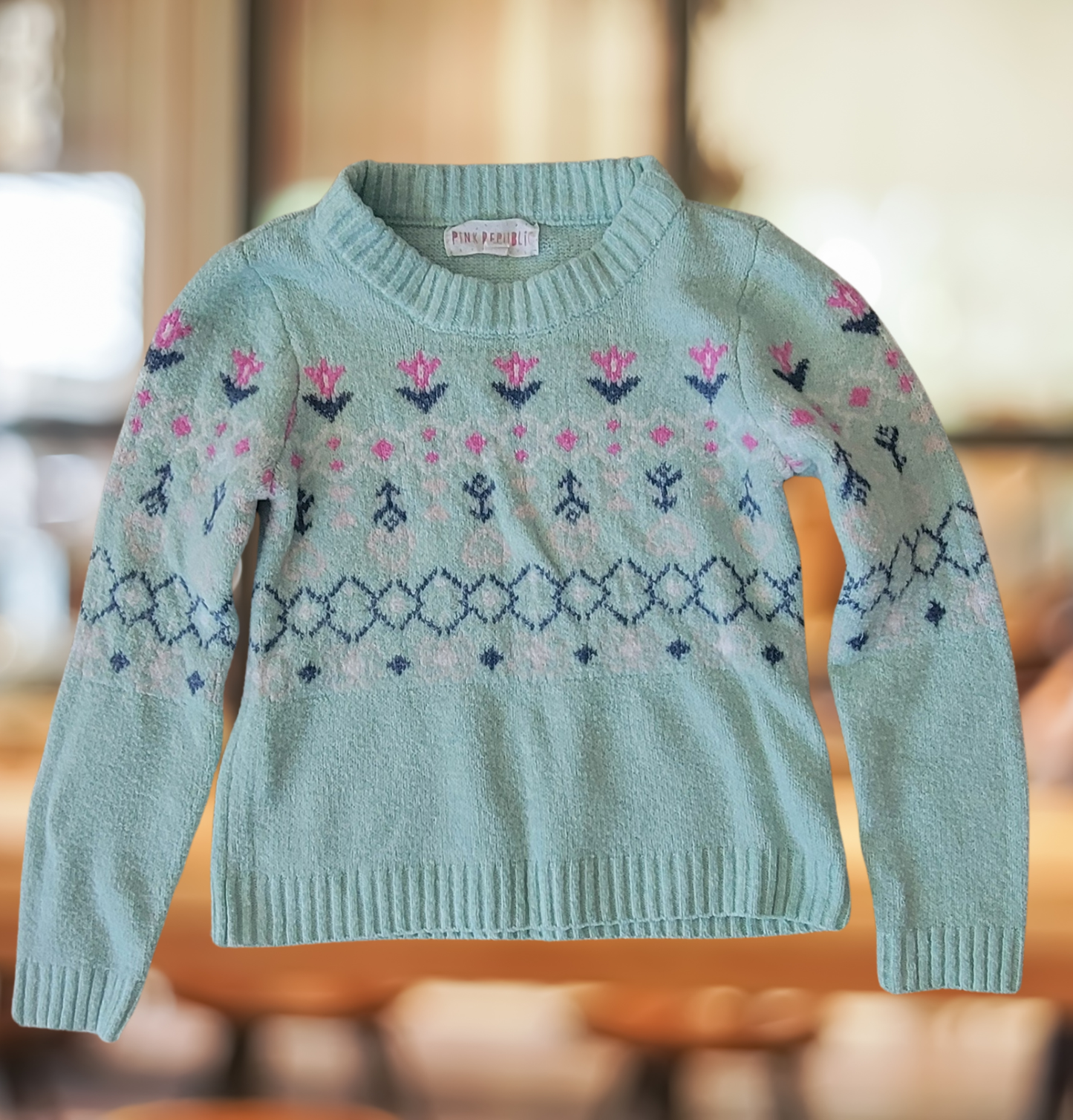 #59 Pink Republic Winter Sweater Girls Size S (7/8)