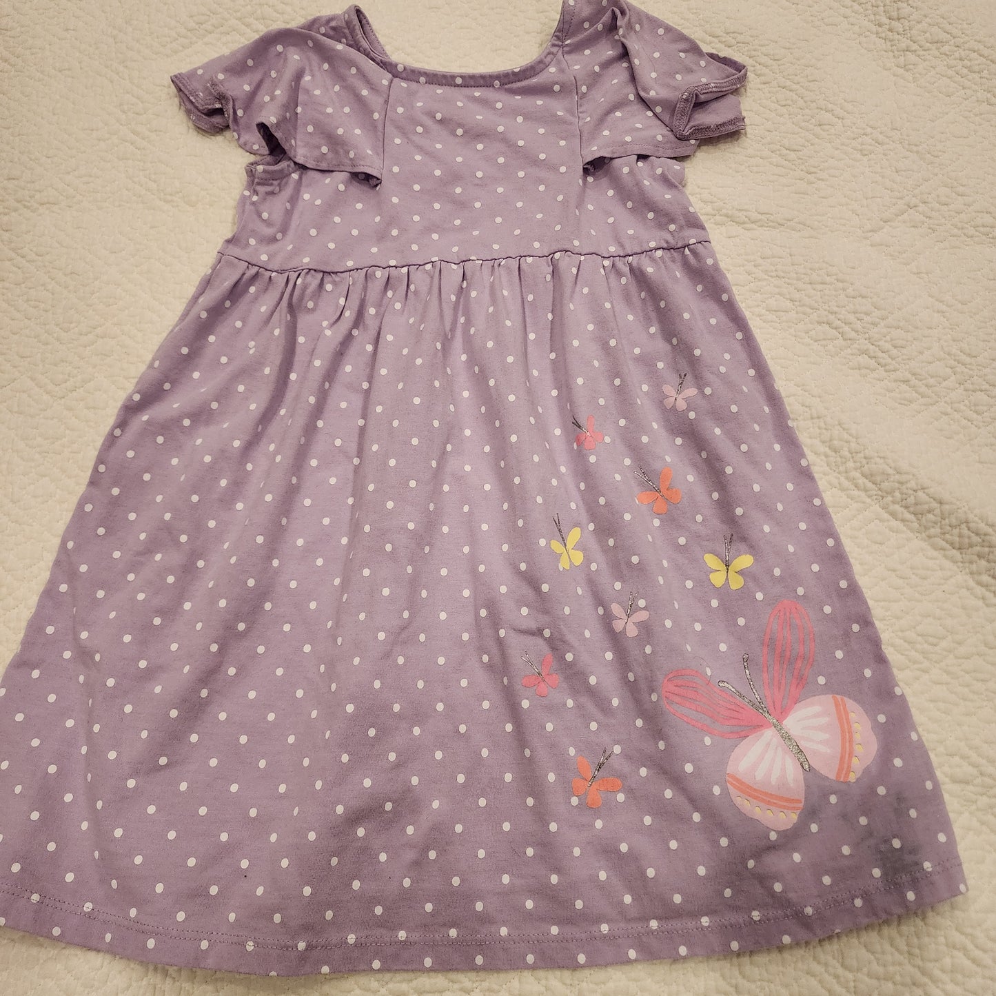 #135 girls Size 5 Lightning Bug butterfly dress