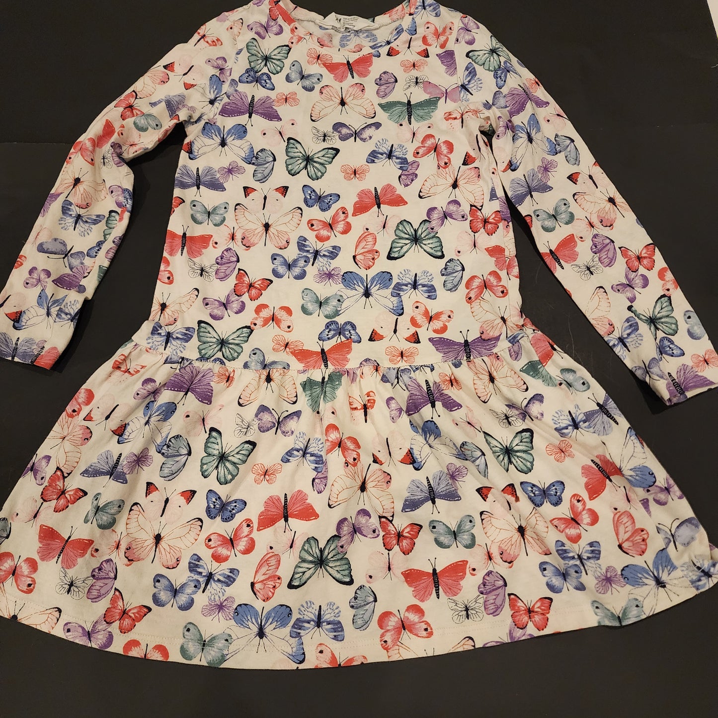 #135 girls size 4-6 H&M butterly dress