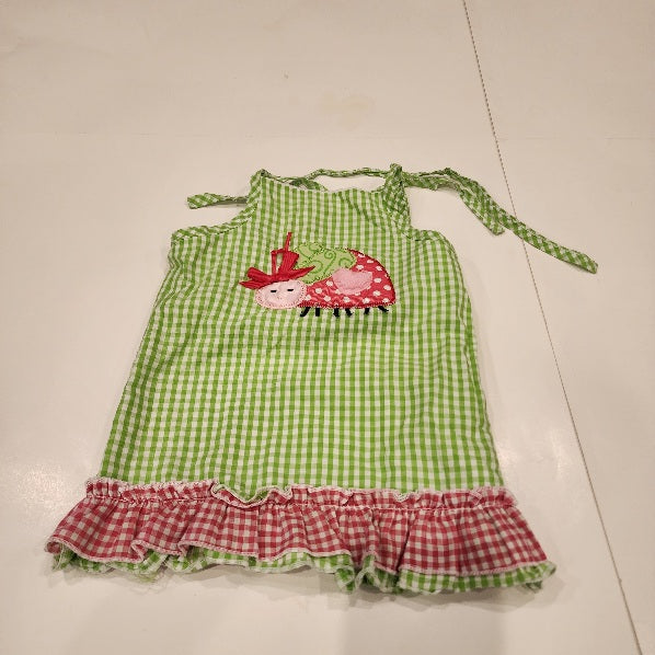 #135 girls size 12-18 mos Mud Pie lady bug dress