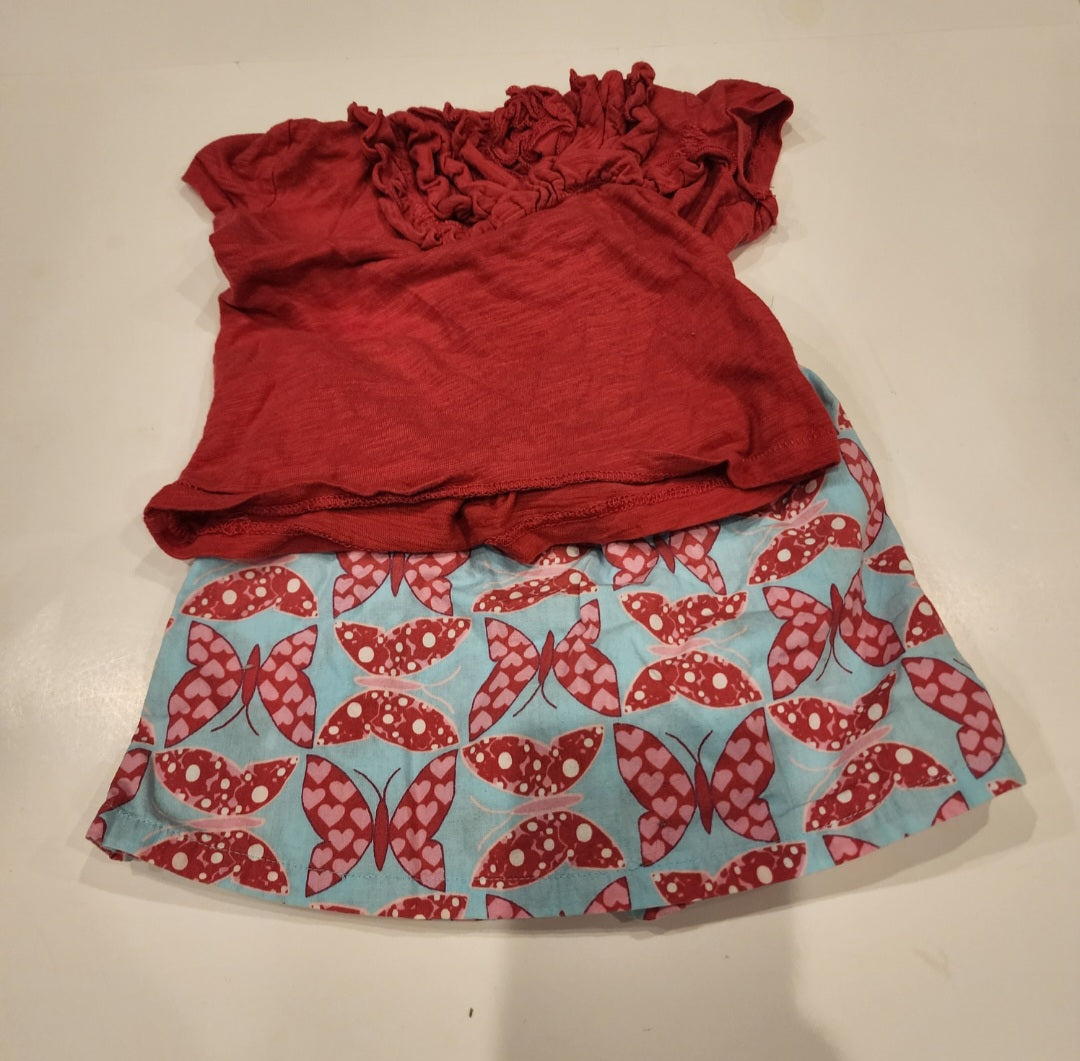 #135 girls Size 18-24 mo Old Navy skort outfit bundle
