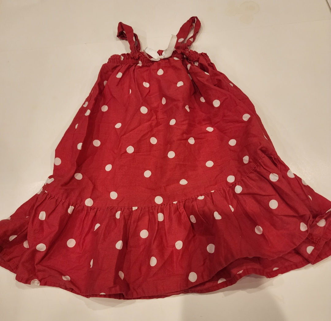 #135 girls size 1 1/2-2 H&M polka dot dress