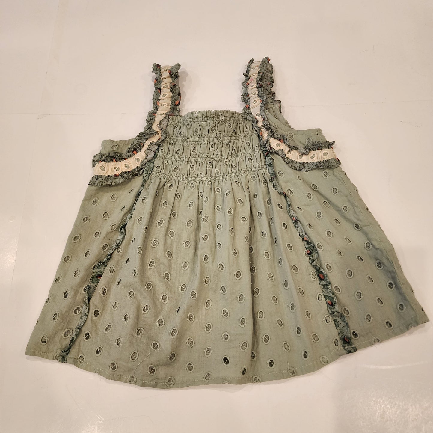 #135 girls size 5 -6 Forever that Girl for Anthropologie ruffled eyelet top